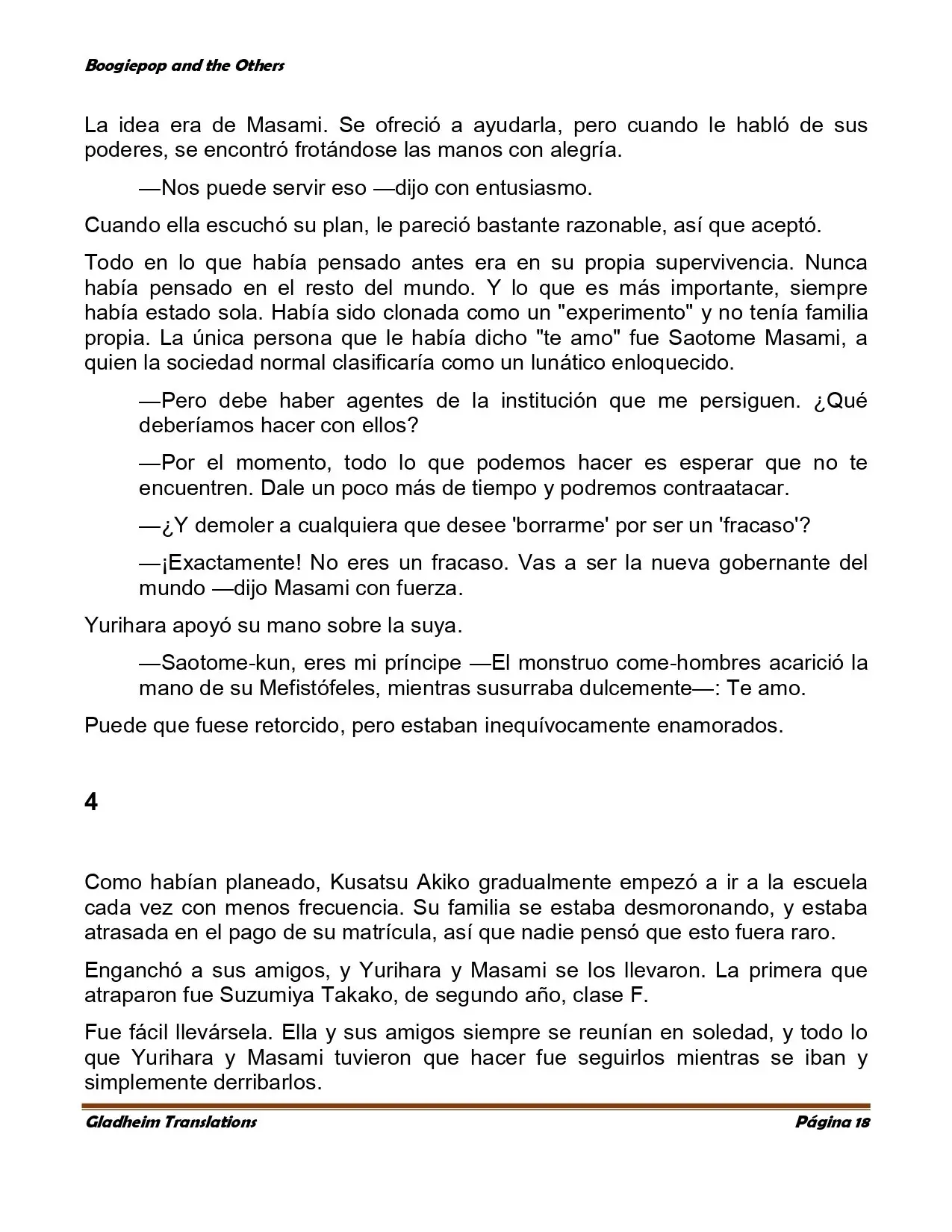 Boogiepop (novela) (1998) - Capítulo 3 - Página 17 - LectorTMOo