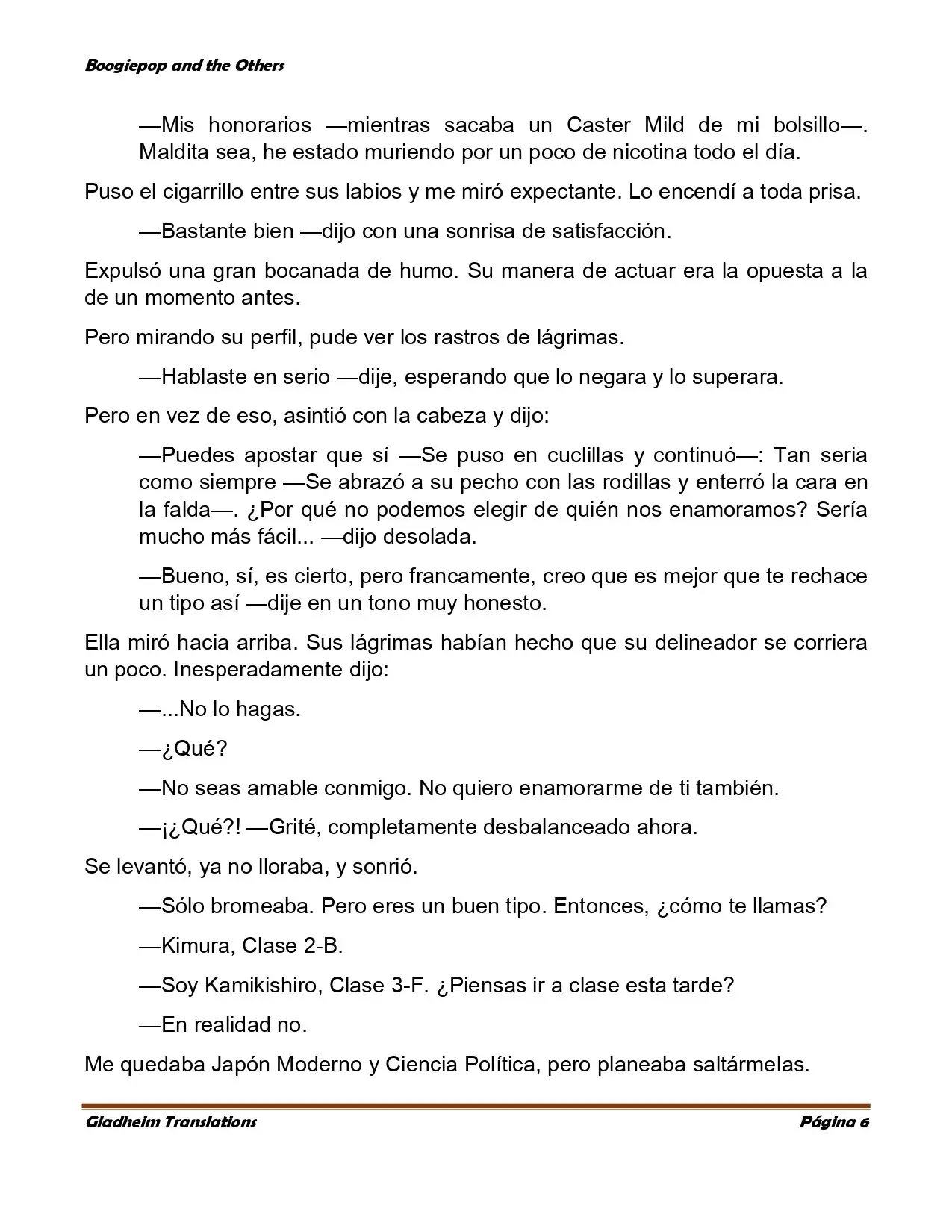 Boogiepop (novela) (1998) - Capítulo 4 - Página 6 - LectorTMOo