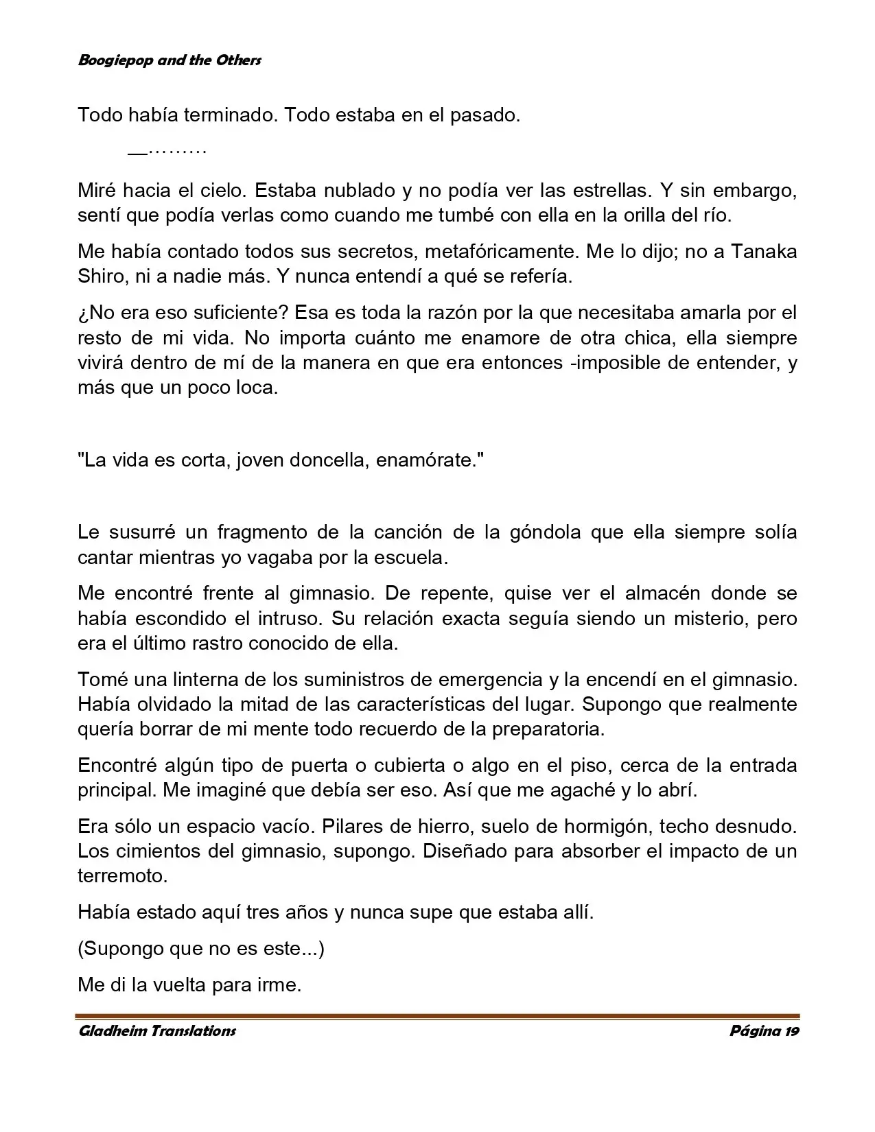 Boogiepop (novela) (1998) - Capítulo 4 - Página 19 - LectorTMOo