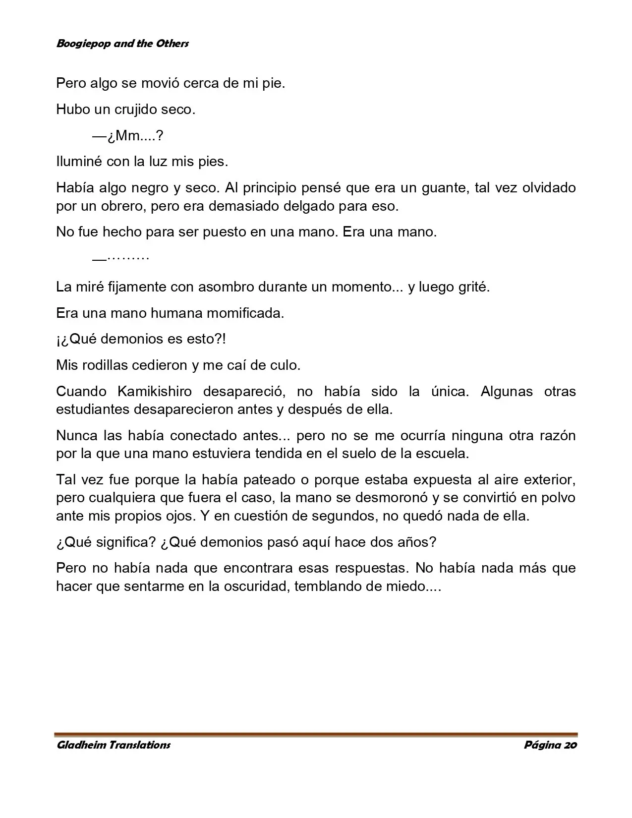 Boogiepop (novela) (1998) - Capítulo 4 - Página 20 - LectorTMOo