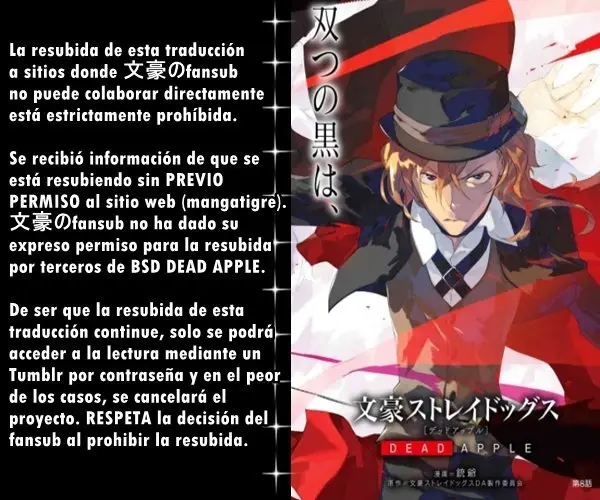 Bungou Stray Dogs: DEAD APPLE (2018) - Capítulo 10.5 - Página 11 - LectorTMOo
