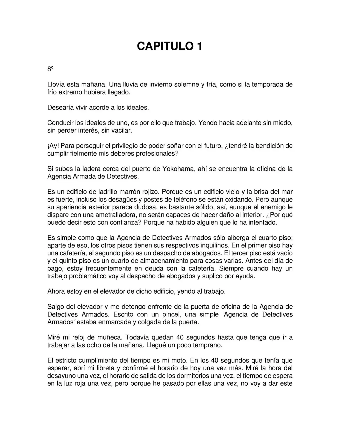 Bungou Stray Dogs: Examen de Entrada de Dazai (2014) - Capítulo 1 - Página 1 - LectorTMOo