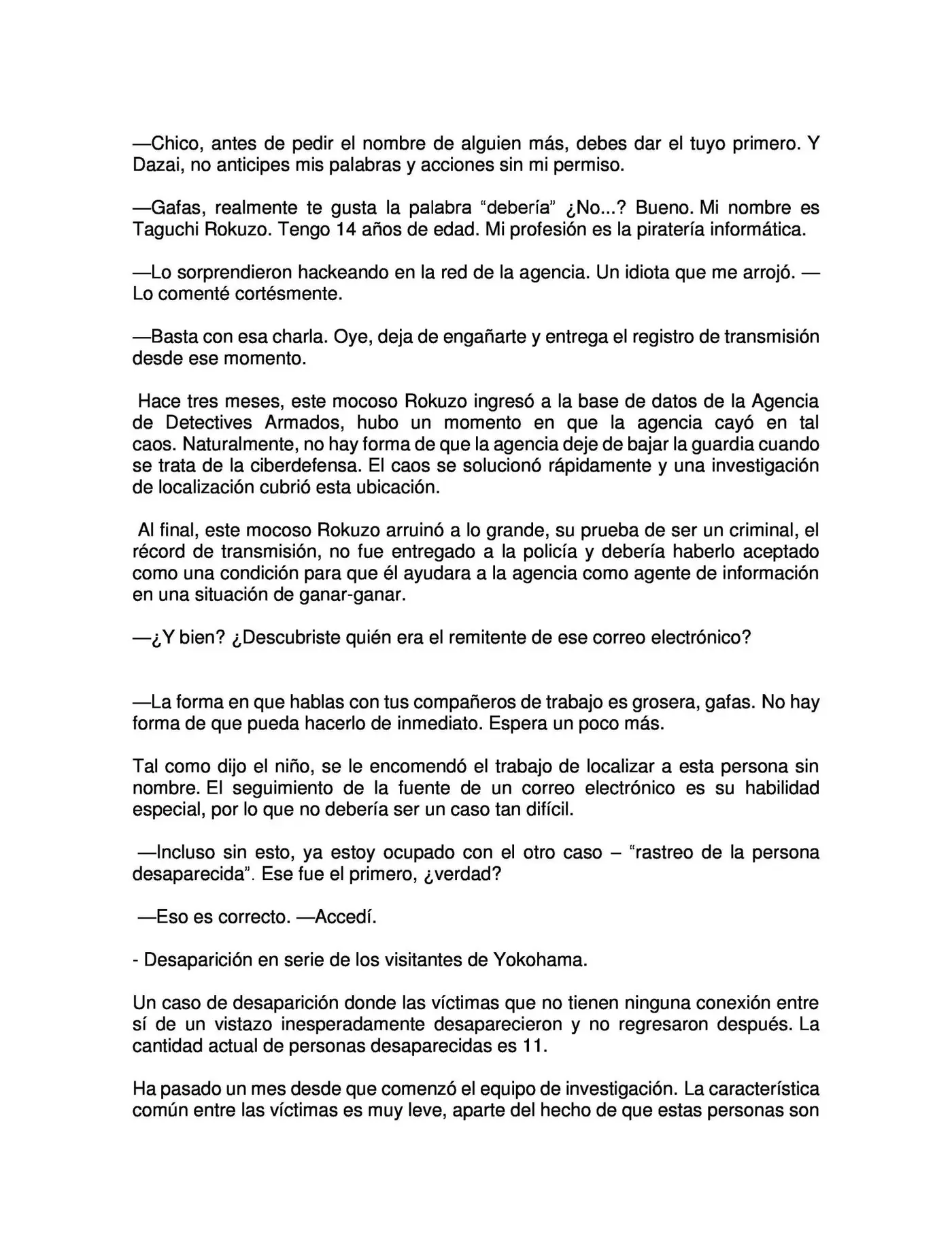 Bungou Stray Dogs: Examen de Entrada de Dazai (2014) - Capítulo 1 - Página 13 - LectorTMOo