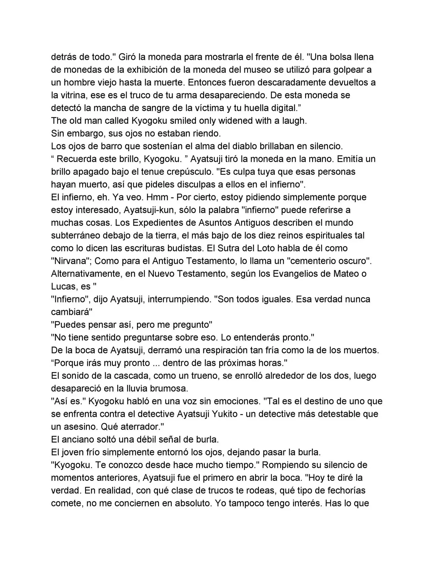 Bungou Stray Dogs Gaiden: Ayatsuji Yukito VS Kyougoku Natsuhiko (2016) - Capítulo - Página 4 - LectorTMOo