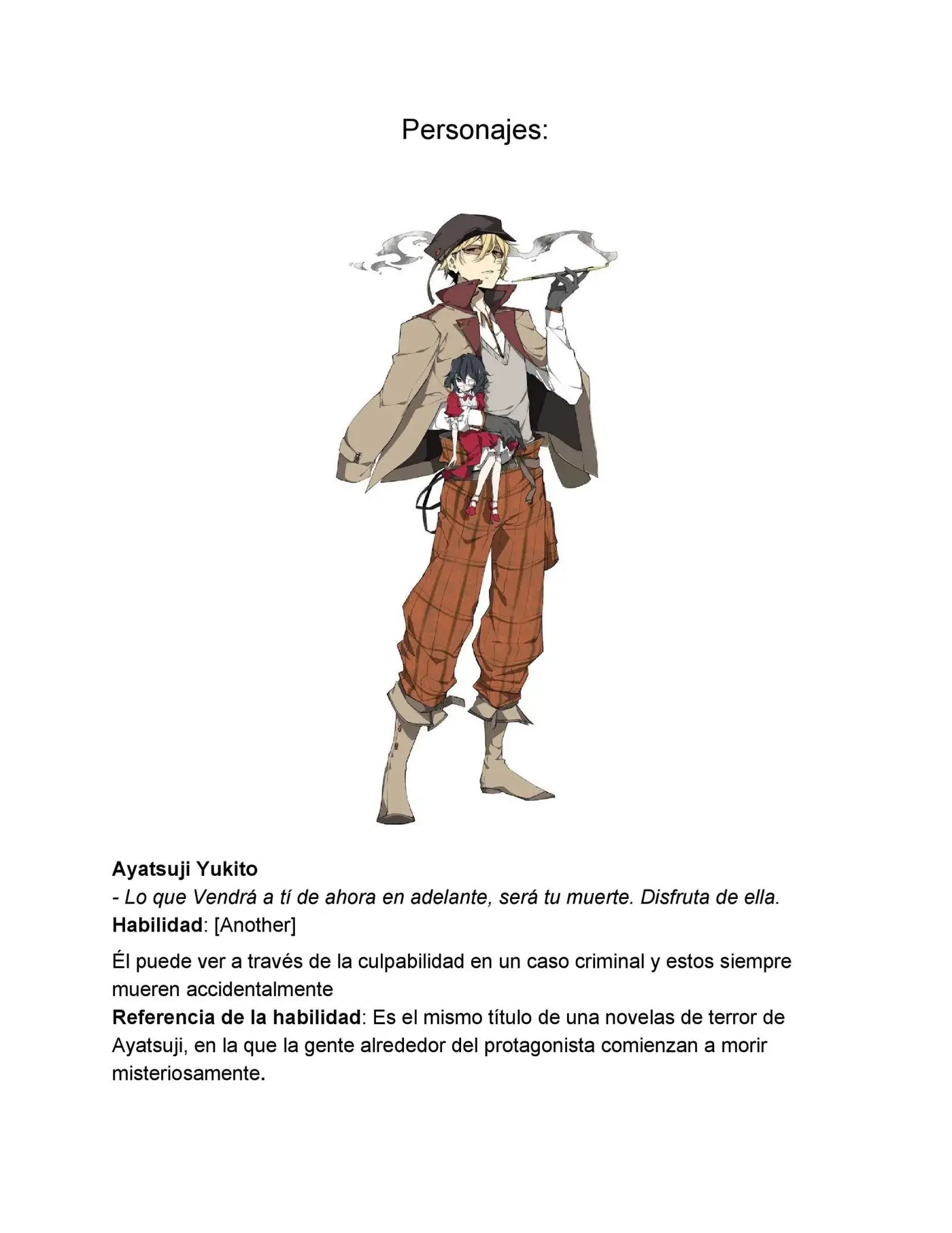 Bungou Stray Dogs Gaiden: Ayatsuji Yukito VS Kyougoku Natsuhiko (2016) - Capítulo - Página 8 - LectorTMOo