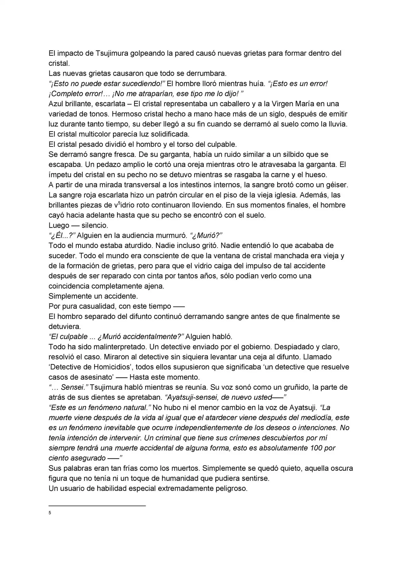 Bungou Stray Dogs Gaiden: Ayatsuji Yukito VS Kyougoku Natsuhiko (2016) - Capítulo 1 - Página 6 - LectorTMOo