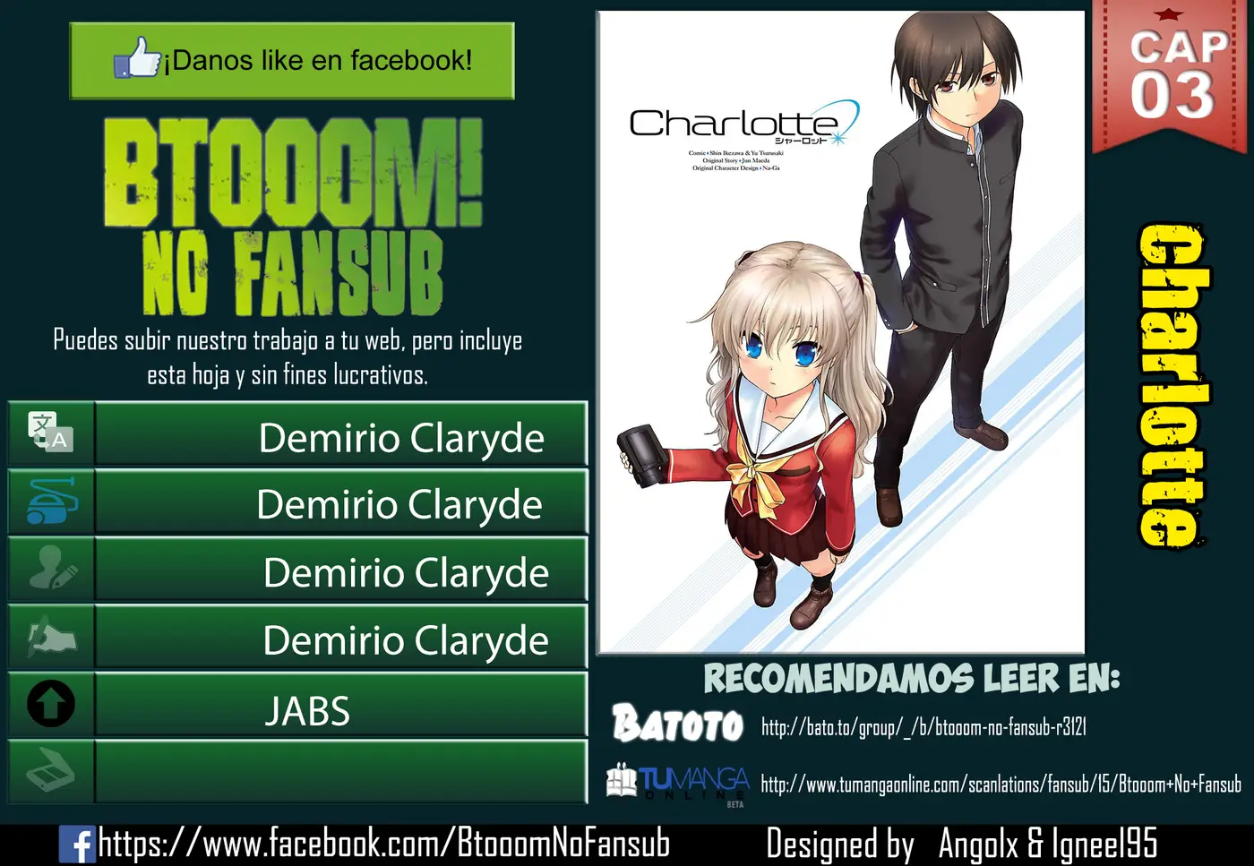 Charlotte (2015) - Capítulo 3 - Página 1 - LectorTMOo