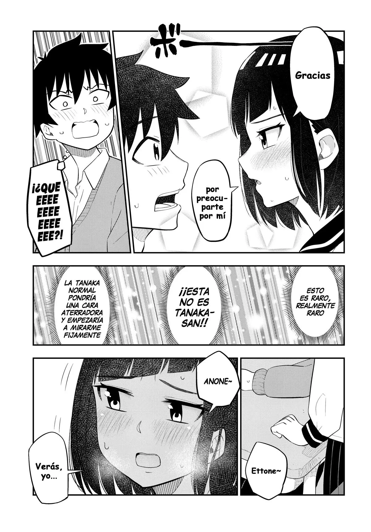 Classmate No Tanaka-san Wa Sugoku Kowai (Manga) - Capítulo 12 - Página 4 - LectorTMOo