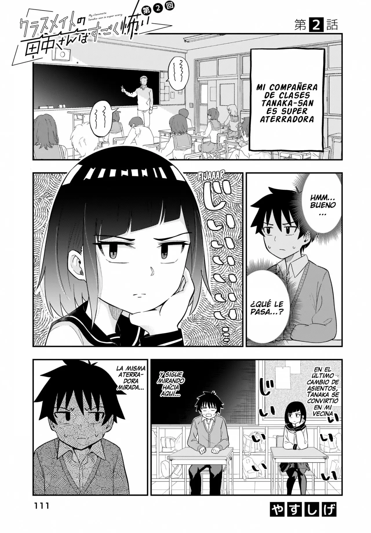 Classmate No Tanaka-san Wa Sugoku Kowai (Manga) - Capítulo 2 - Página 1 - LectorTMOo