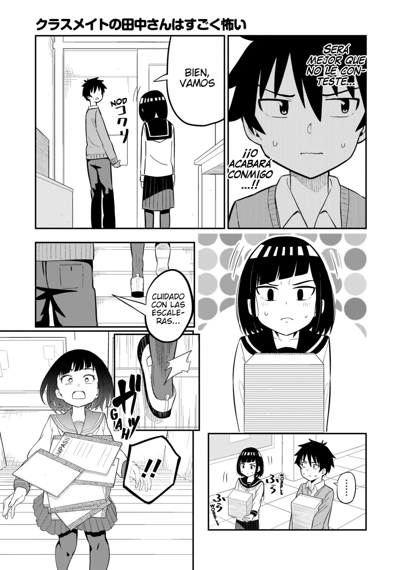 Classmate No Tanaka-san Wa Sugoku Kowai (Manga) - Capítulo 4 - Página 3 - LectorTMOo