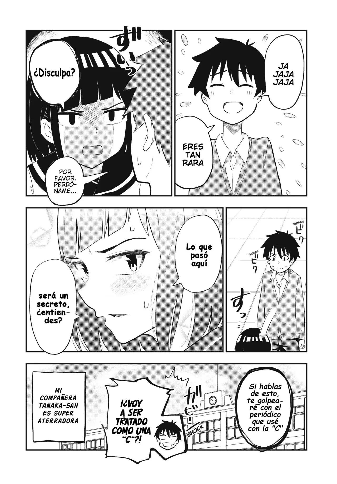 Classmate No Tanaka-san Wa Sugoku Kowai (Manga) - Capítulo 5 - Página 8 - LectorTMOo
