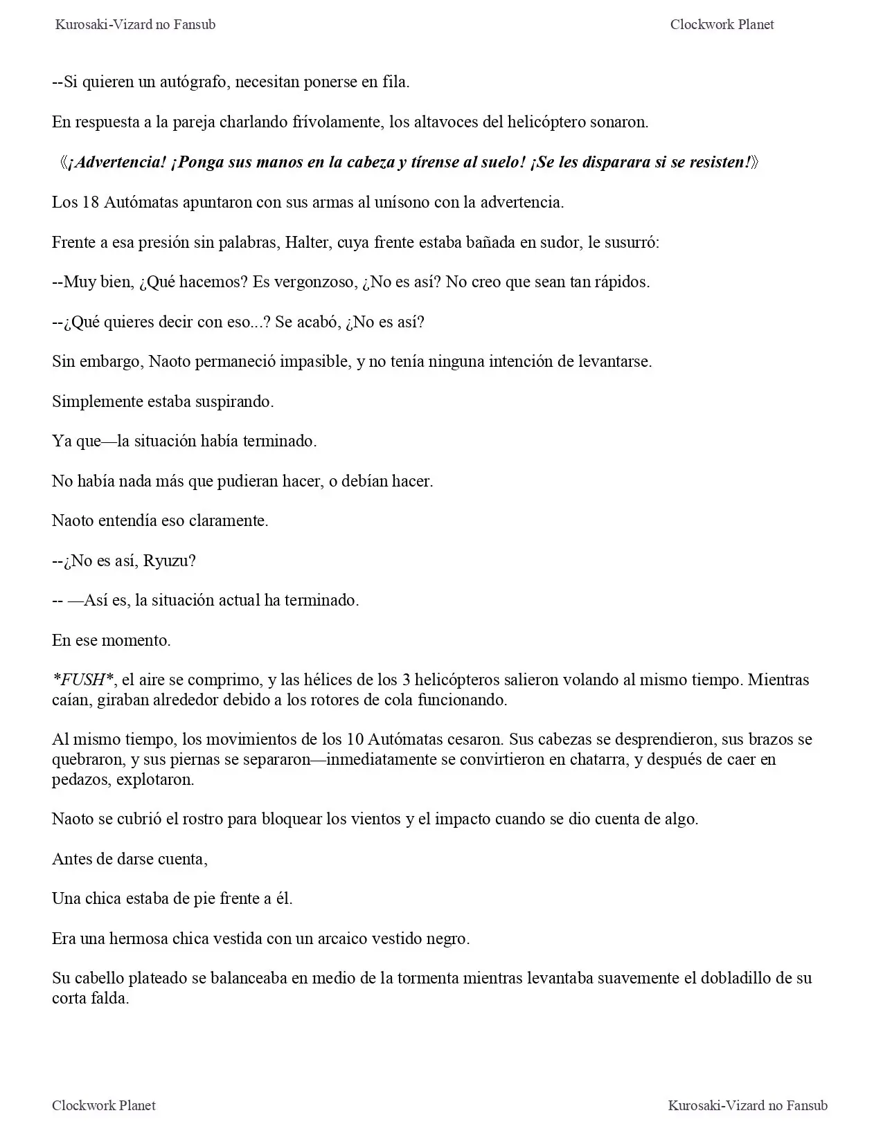 Clockwork Planet (novela) (2013) - Capítulo - Página 18 - LectorTMOo