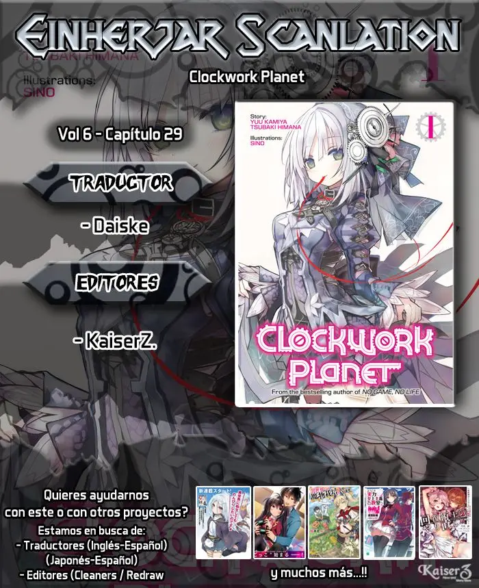 Clockwork Planet (novela) (2013) - Capítulo 29 - Página 1 - LectorTMOo