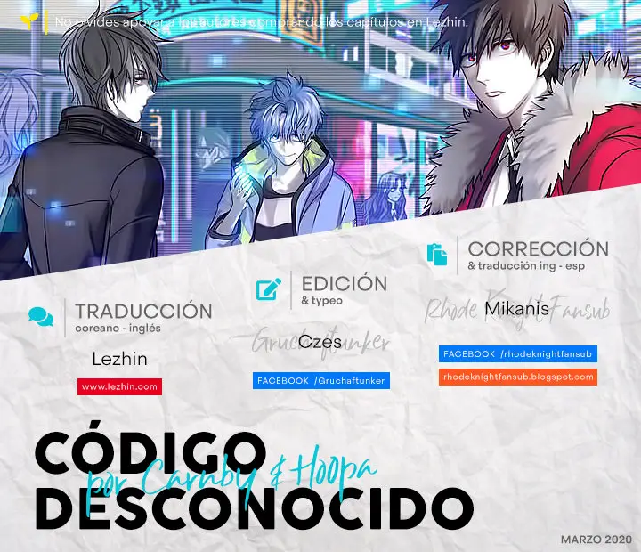 Código Desconocido (2016) - Capítulo 82.1 - Página 1 - LectorTMOo