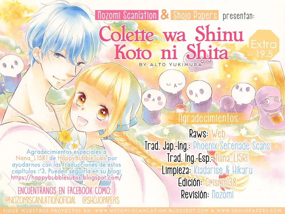 Colette wa Shinu Koto ni Shita (2013) - Capítulo 19.5 - Página 1 - LectorTMOo