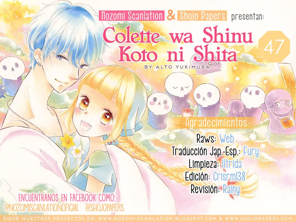 Colette wa Shinu Koto ni Shita (2013) - Capítulo 47 - Página 1 - LectorTMOo