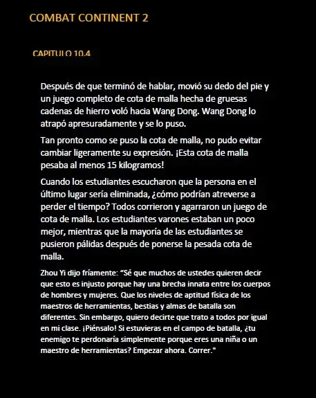 combat continent 2 (novela) - Capítulo 10.4 - Página 6 - LectorTMOo