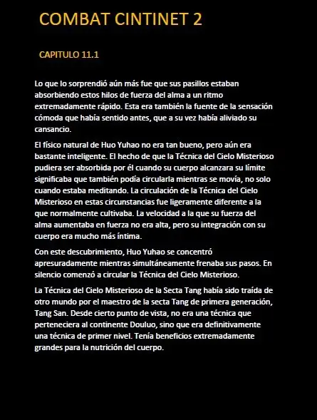 combat continent 2 (novela) - Capítulo 11.1 - Página 5 - LectorTMOo