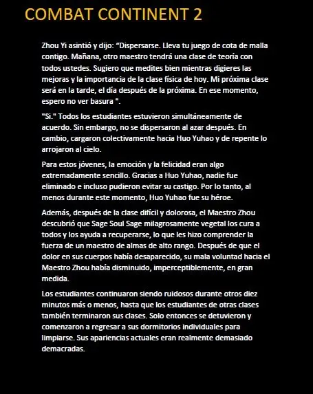 combat continent 2 (novela) - Capítulo 11.3 - Página 5 - LectorTMOo