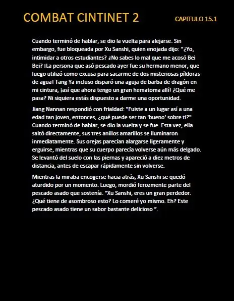 combat continent 2 (novela) - Capítulo 15.1 - Página 6 - LectorTMOo