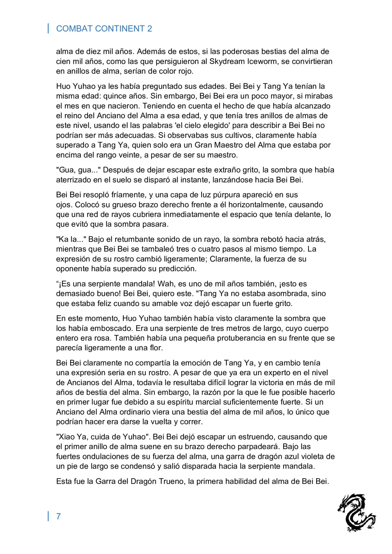 combat continent 2 (novela) - Capítulo 4 - Página 7 - LectorTMOo
