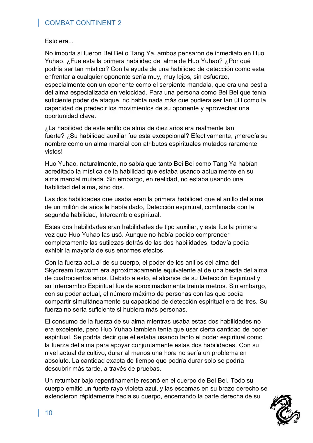 combat continent 2 (novela) - Capítulo 4 - Página 10 - LectorTMOo