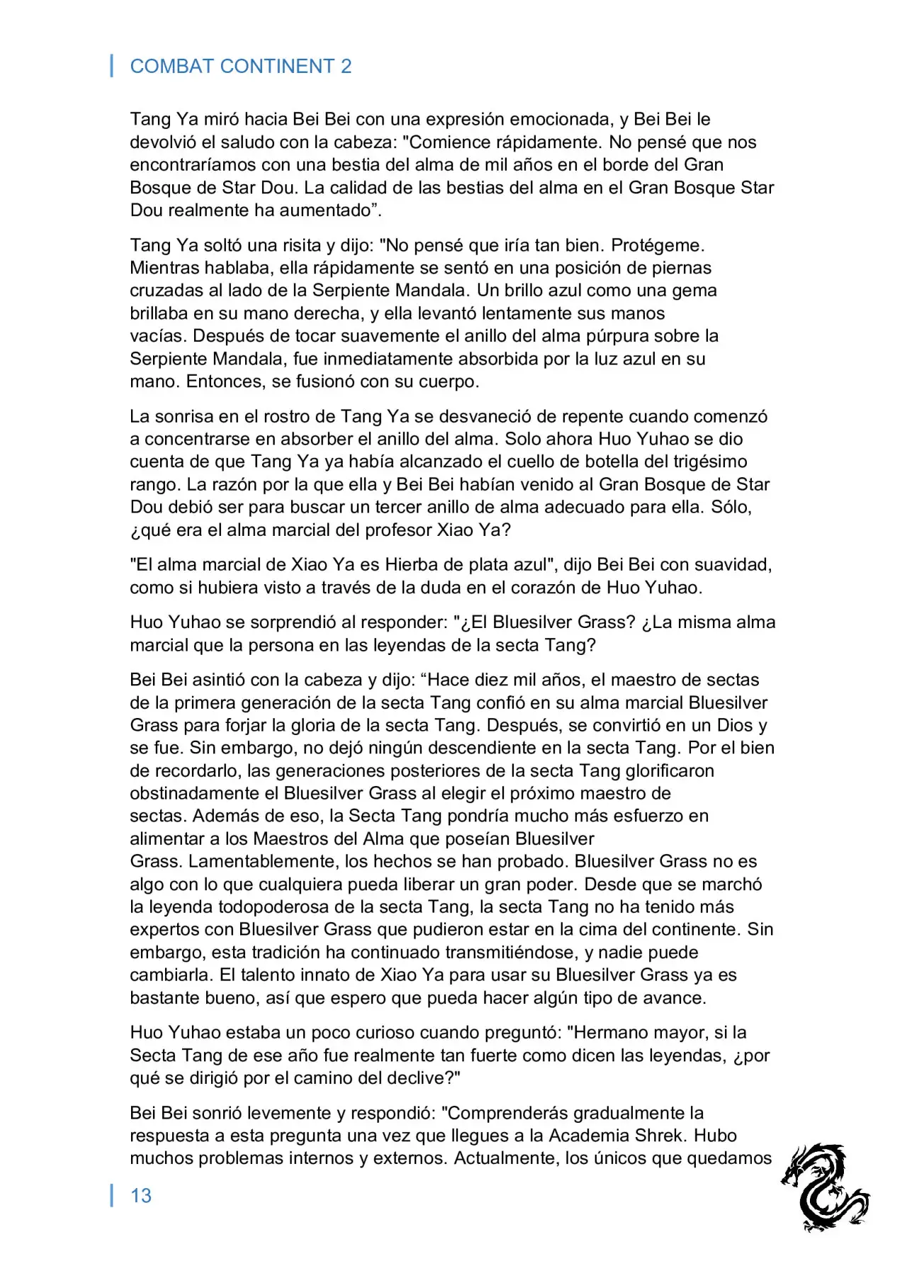 combat continent 2 (novela) - Capítulo 4 - Página 13 - LectorTMOo