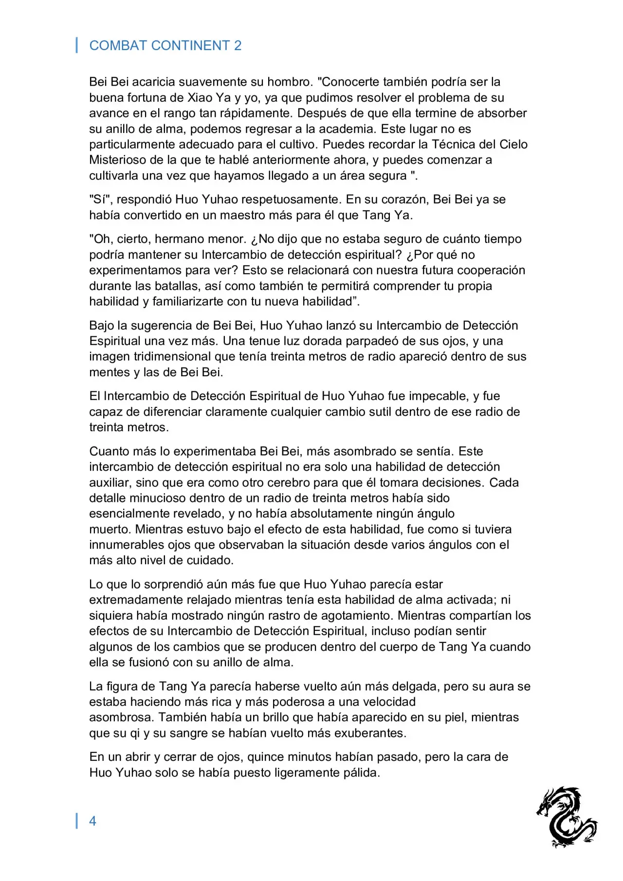 combat continent 2 (novela) - Capítulo 5 - Página 4 - LectorTMOo