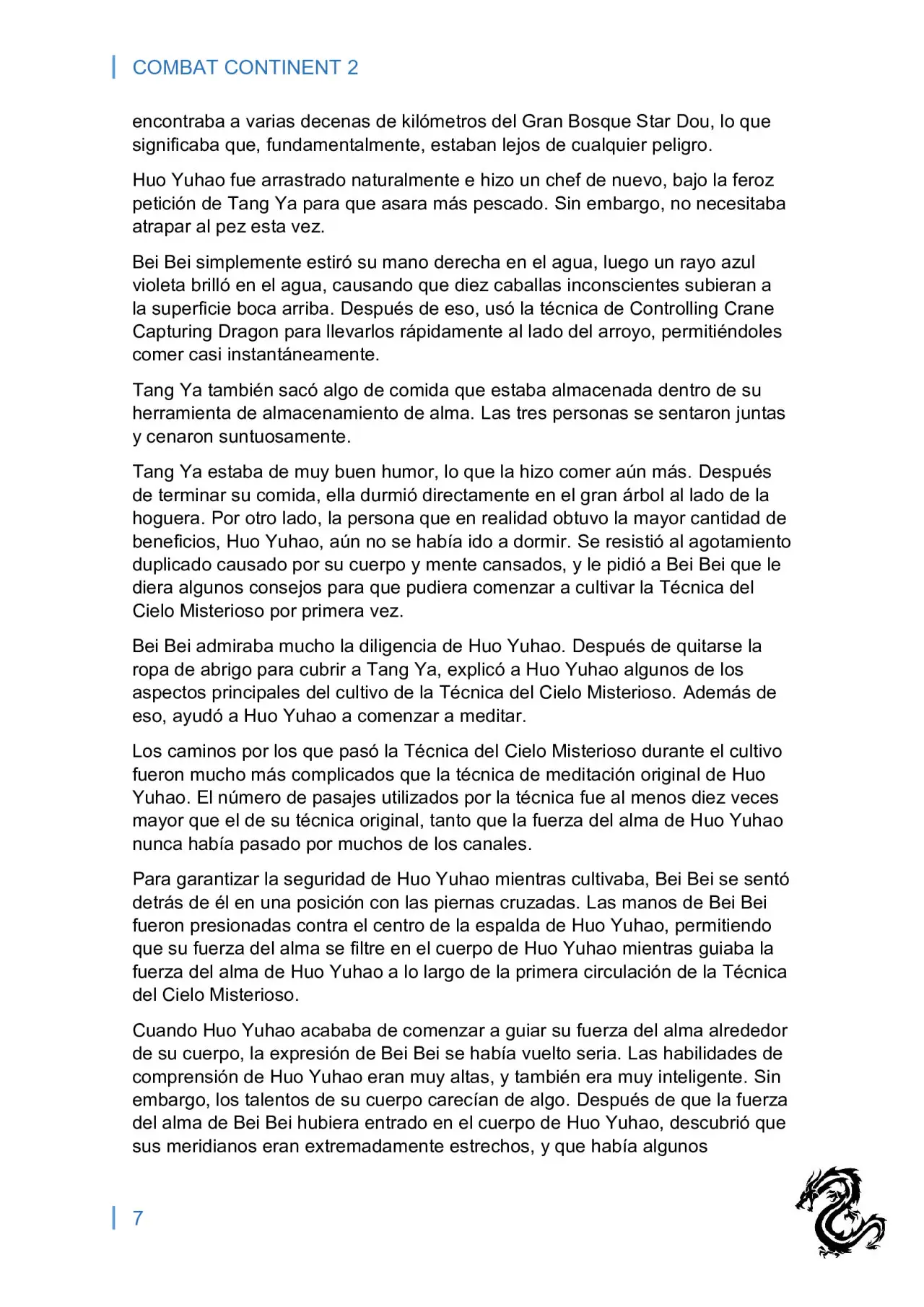 combat continent 2 (novela) - Capítulo 5 - Página 7 - LectorTMOo