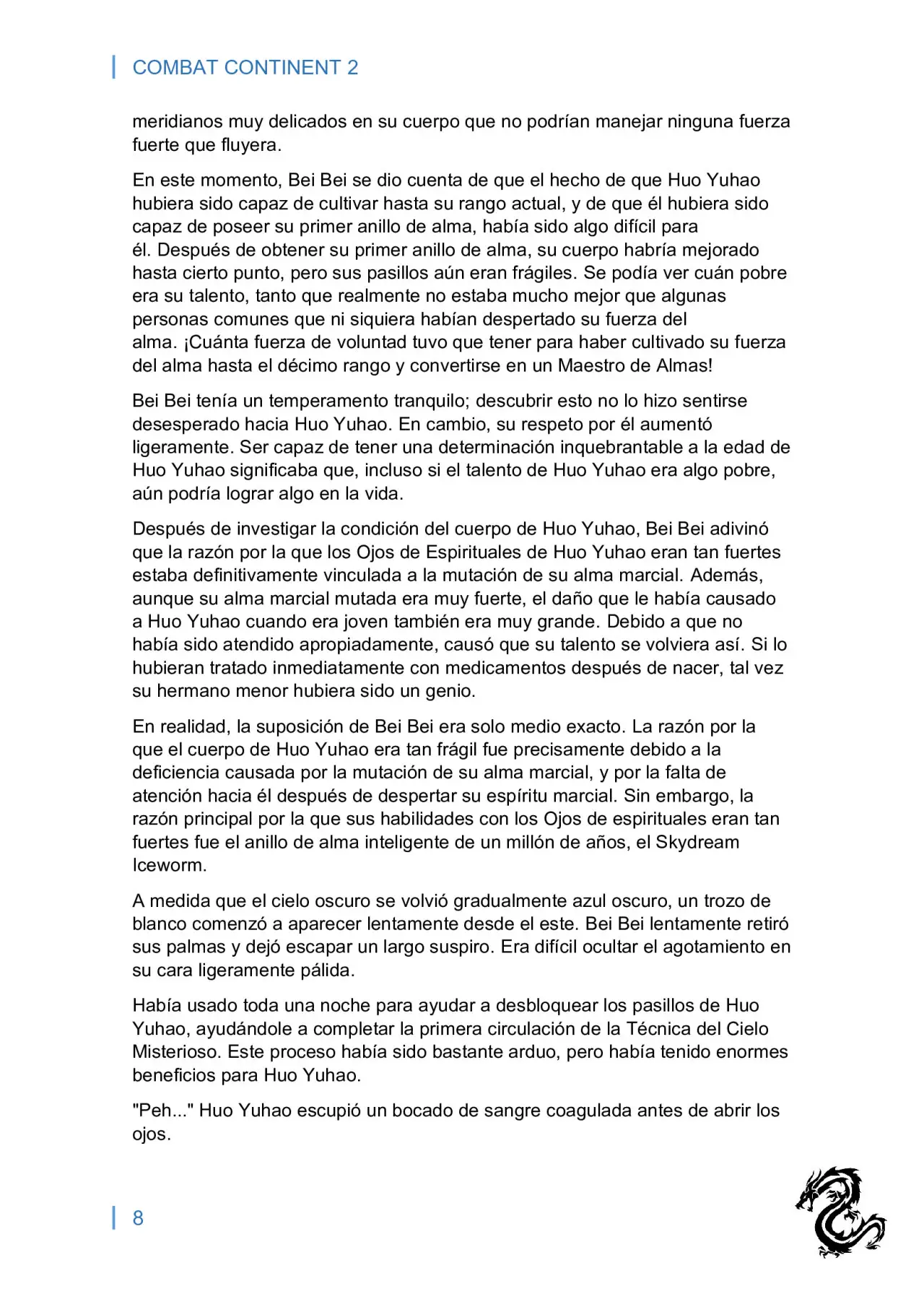 combat continent 2 (novela) - Capítulo 5 - Página 8 - LectorTMOo