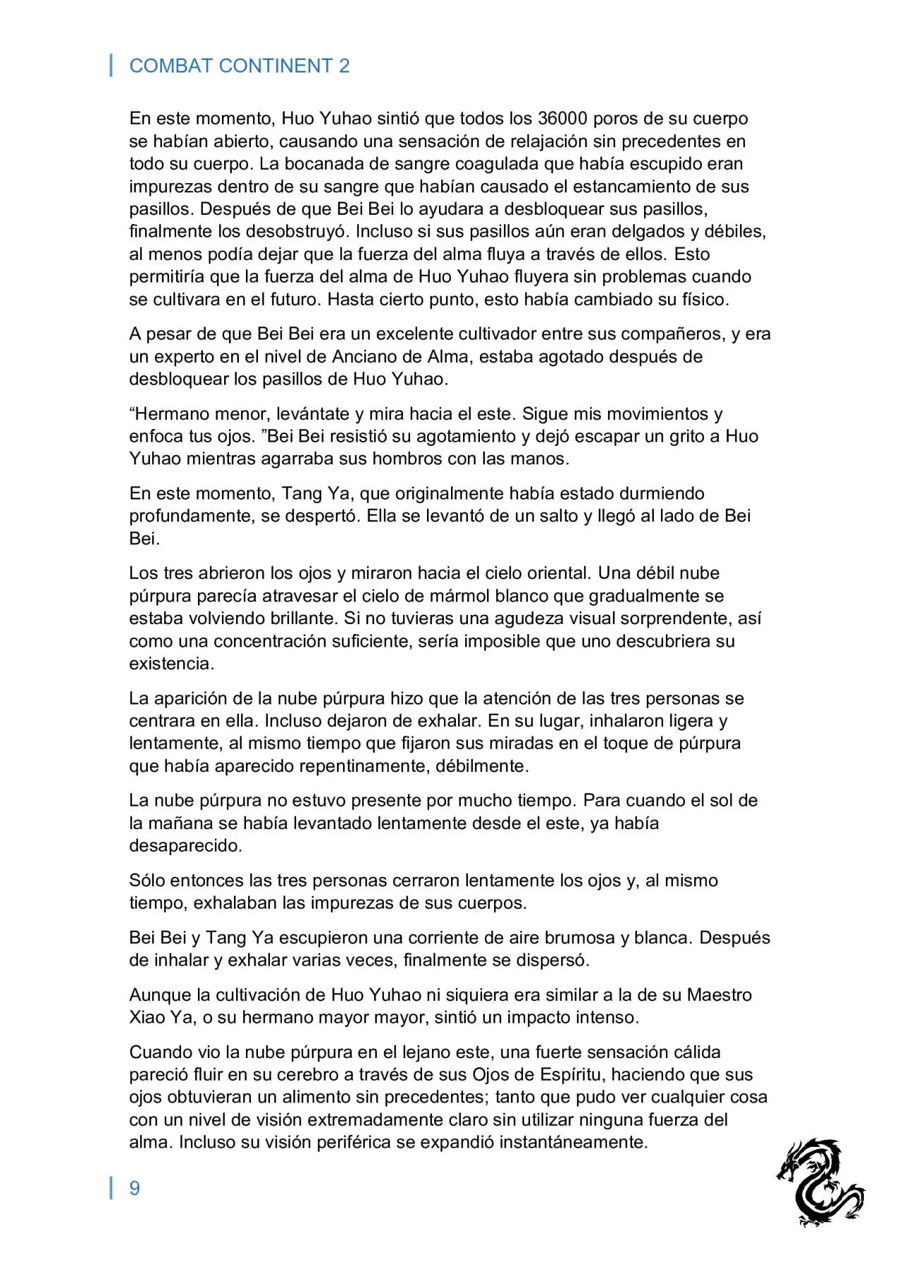 combat continent 2 (novela) - Capítulo 5 - Página 9 - LectorTMOo