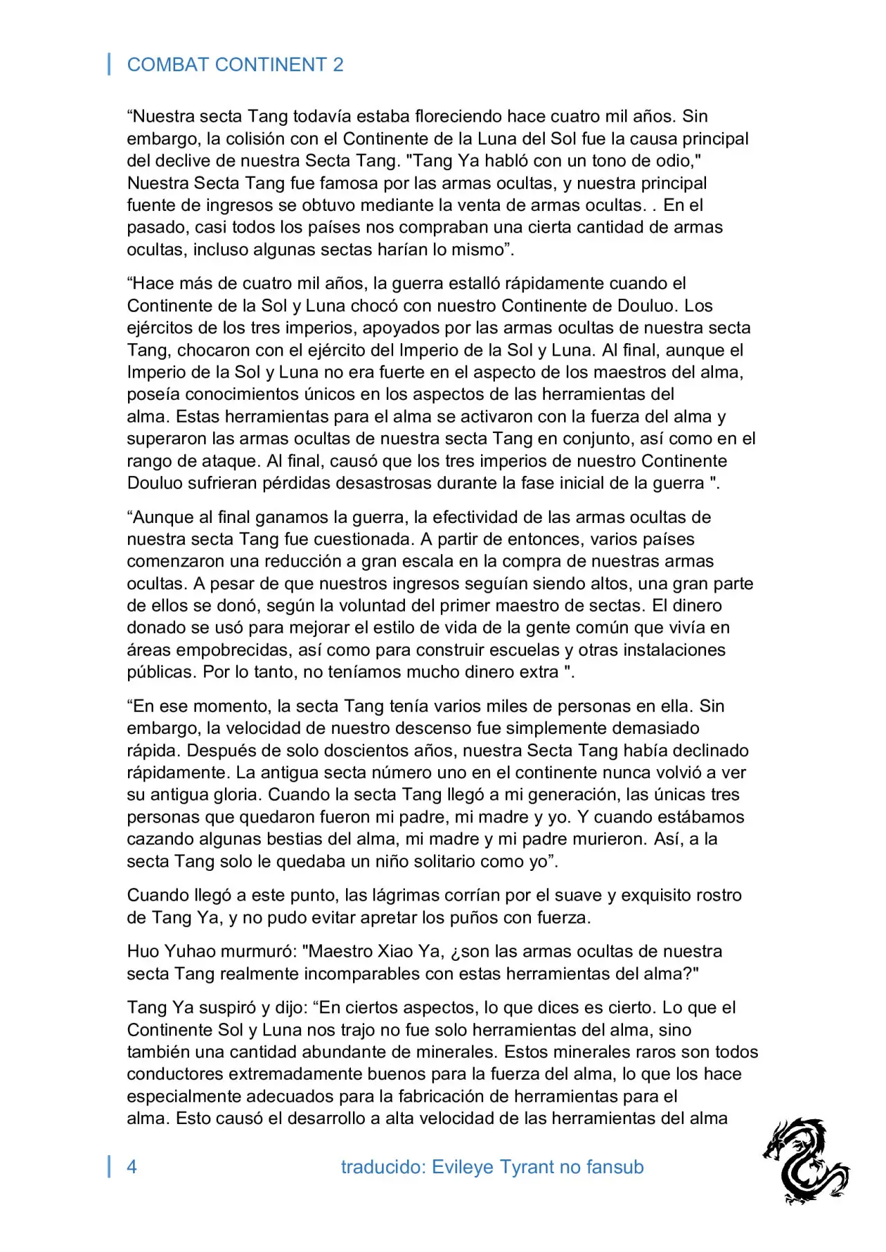 combat continent 2 (novela) - Capítulo 6 - Página 4 - LectorTMOo