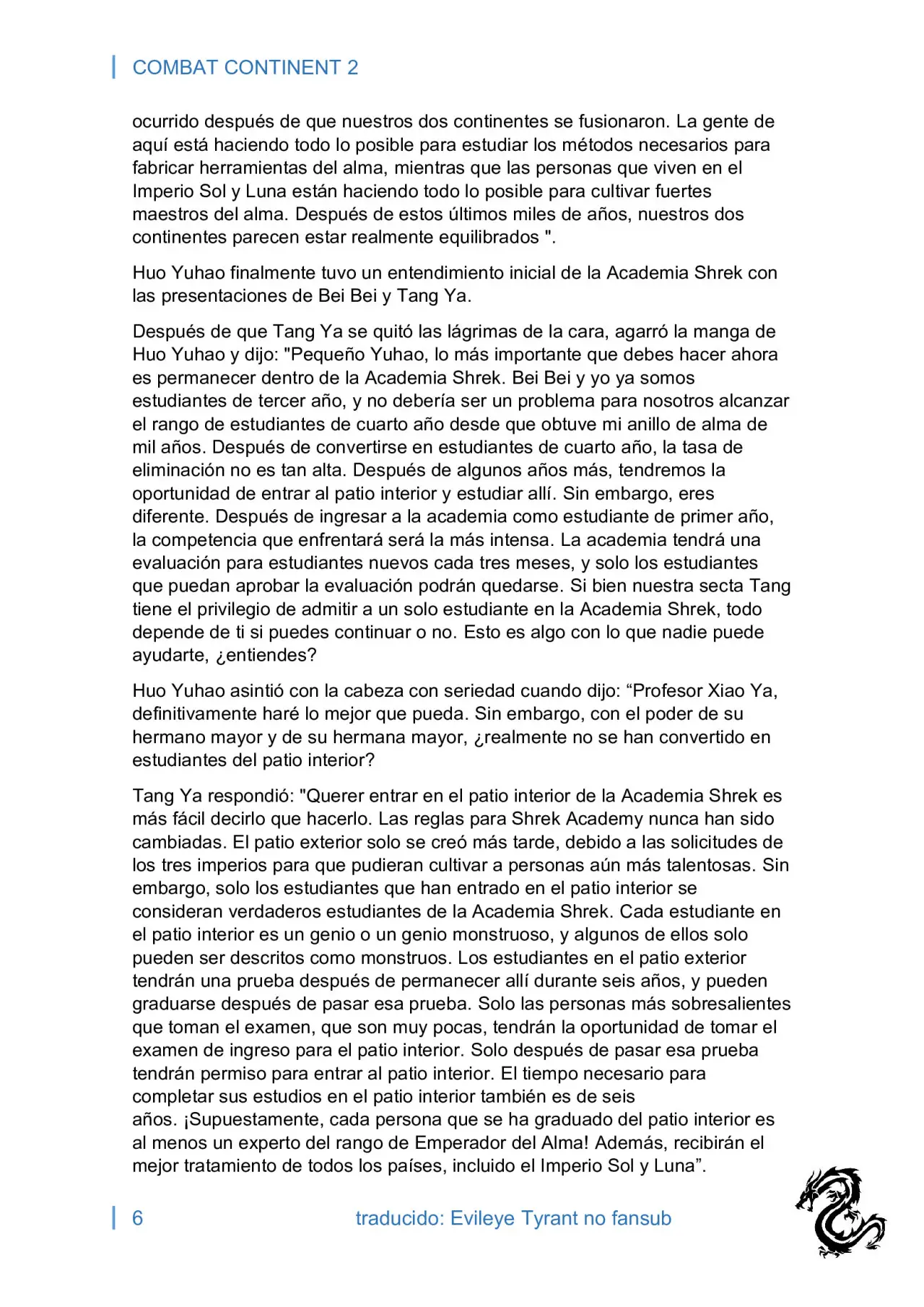 combat continent 2 (novela) - Capítulo 6 - Página 6 - LectorTMOo