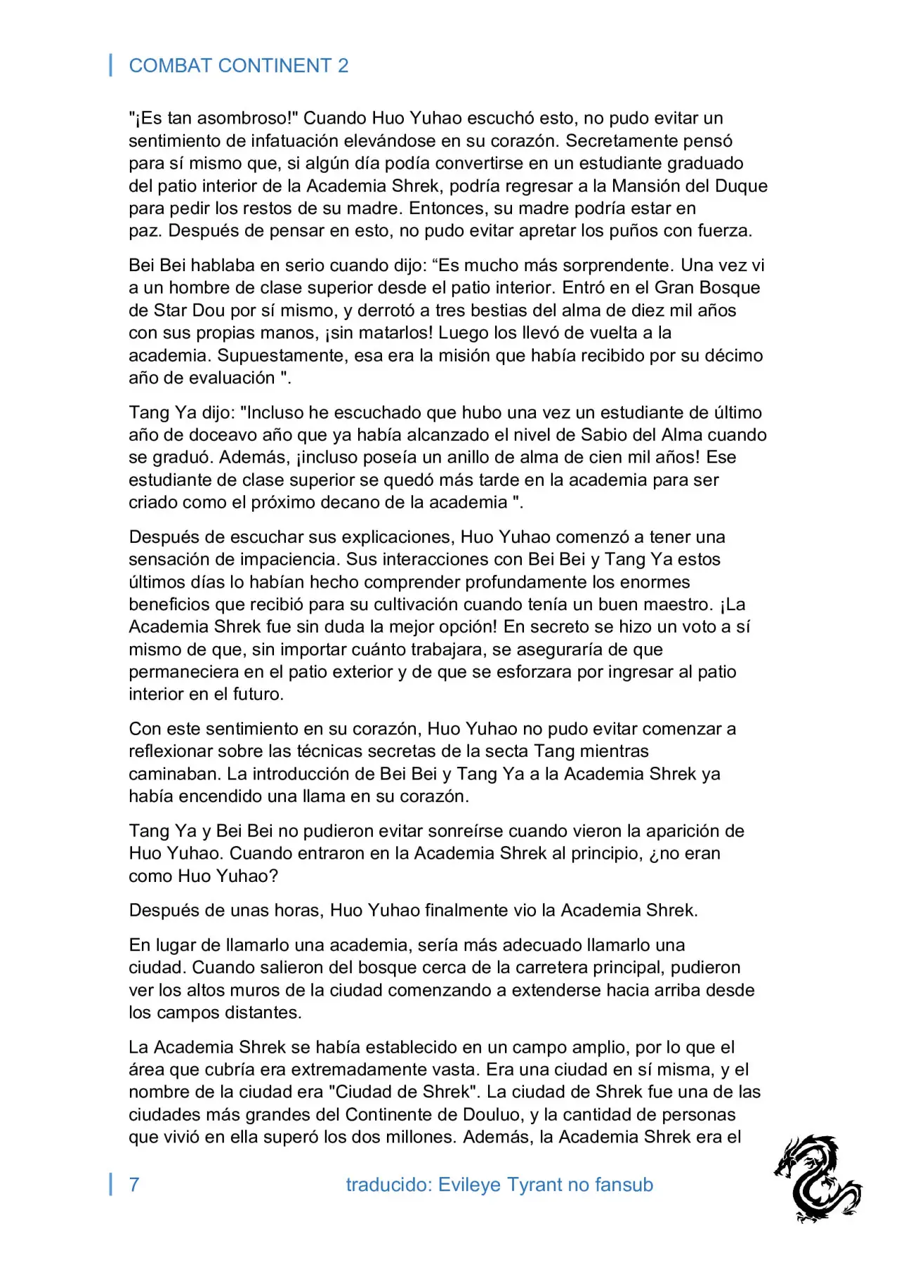 combat continent 2 (novela) - Capítulo 6 - Página 7 - LectorTMOo