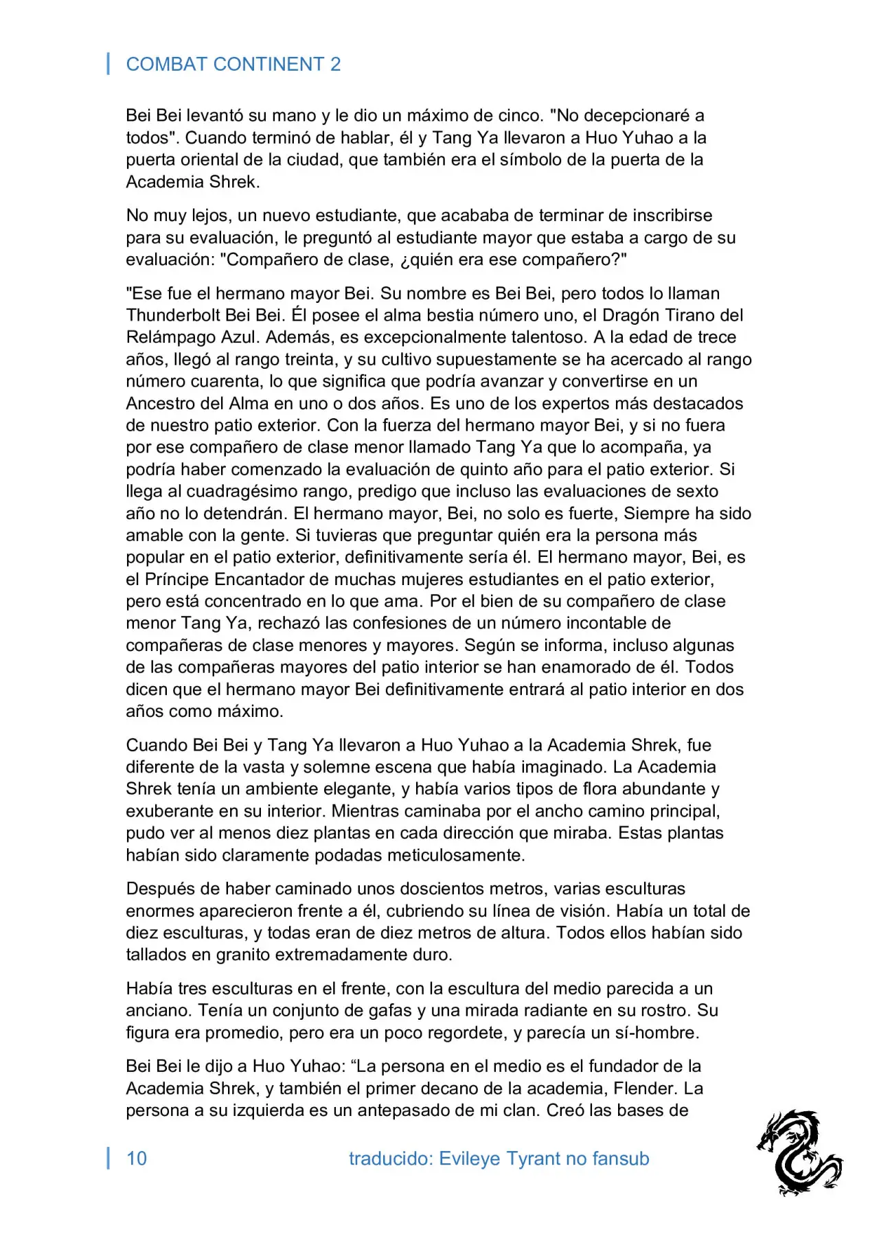 combat continent 2 (novela) - Capítulo 6 - Página 10 - LectorTMOo