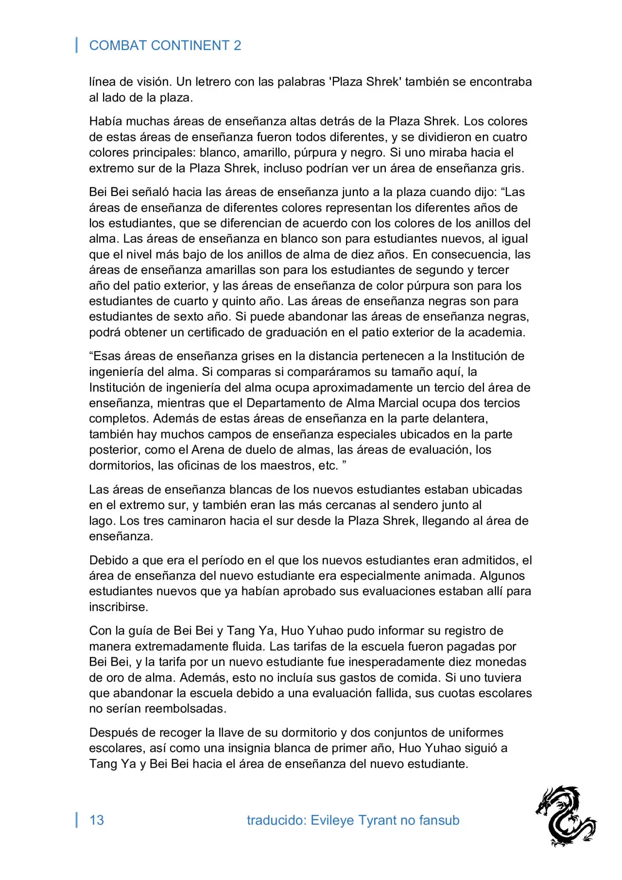 combat continent 2 (novela) - Capítulo 6 - Página 13 - LectorTMOo