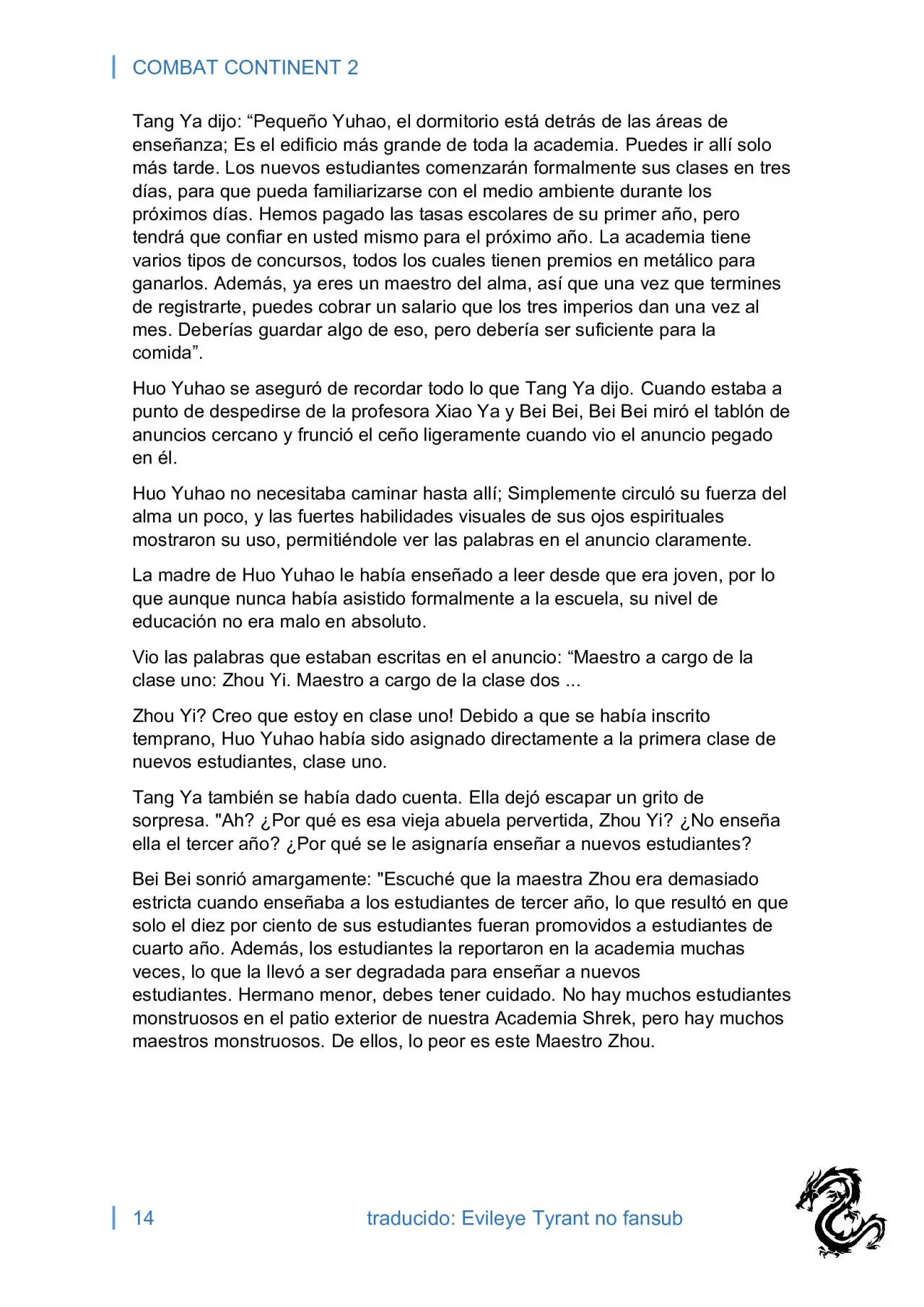 combat continent 2 (novela) - Capítulo 6 - Página 14 - LectorTMOo
