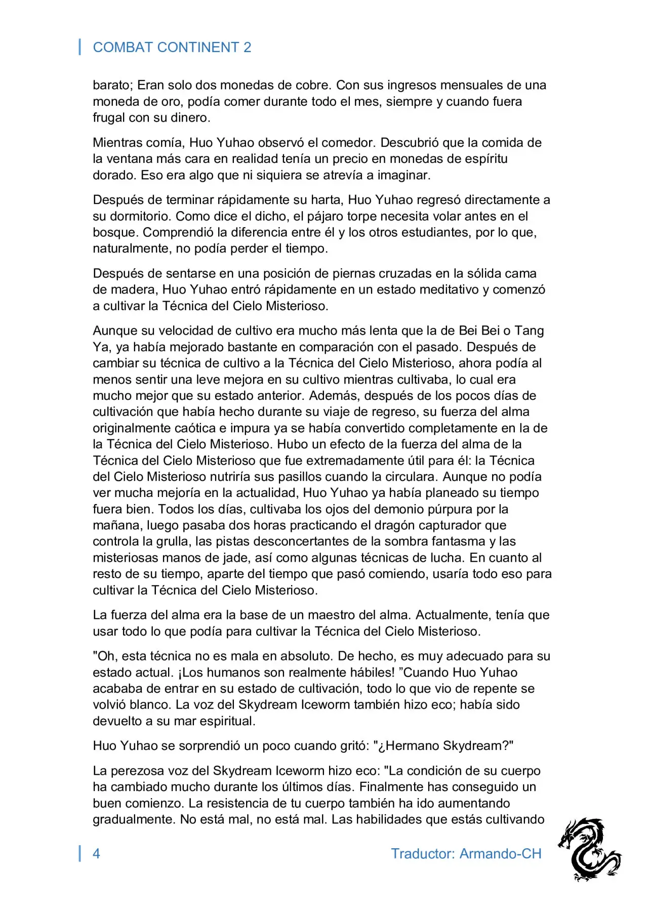 combat continent 2 (novela) - Capítulo 7 - Página 4 - LectorTMOo
