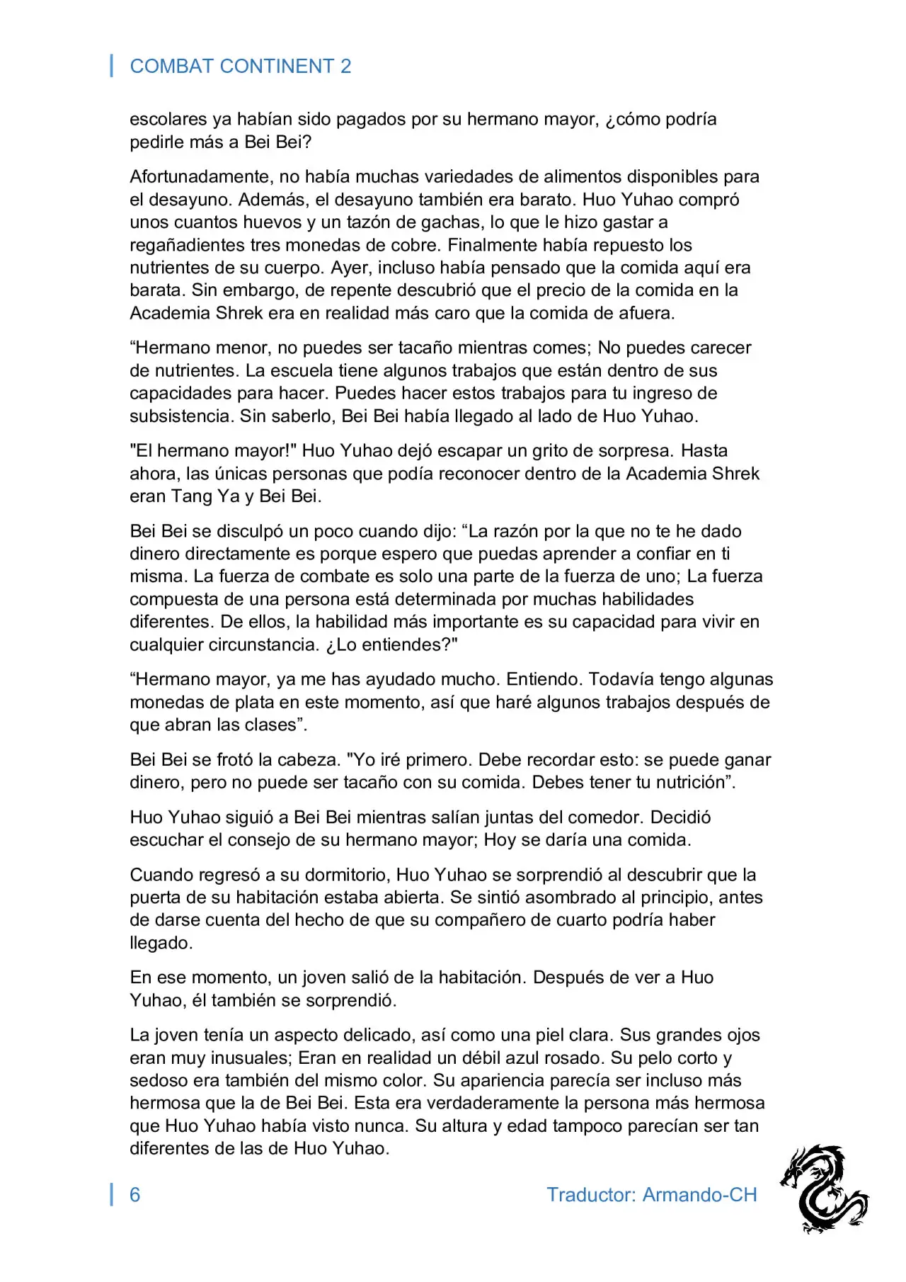 combat continent 2 (novela) - Capítulo 7 - Página 6 - LectorTMOo