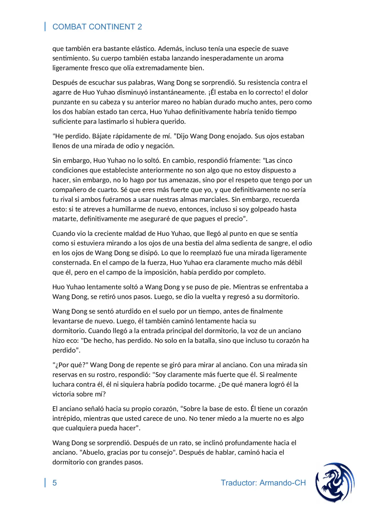 combat continent 2 (novela) - Capítulo 8 - Página 5 - LectorTMOo