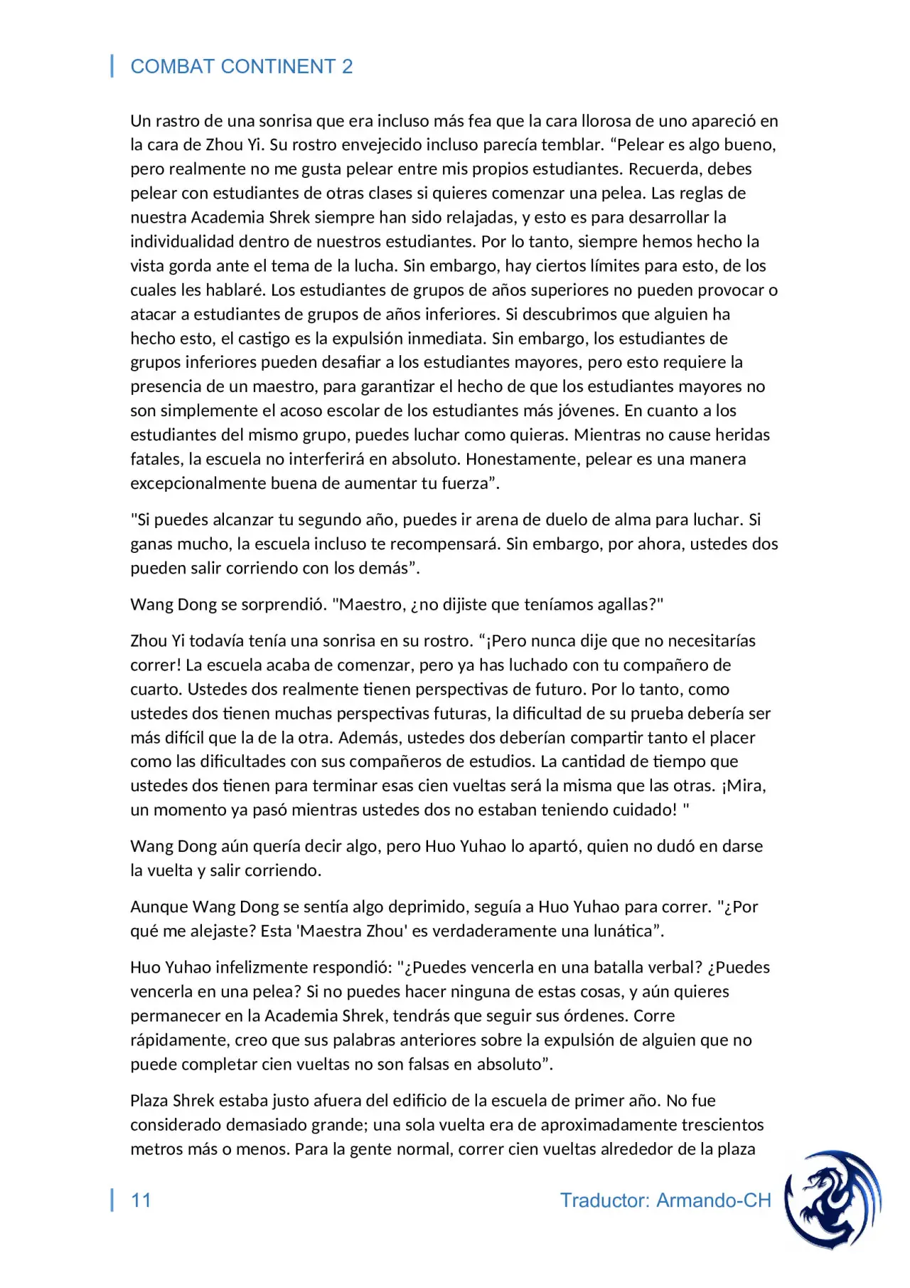 combat continent 2 (novela) - Capítulo 8 - Página 11 - LectorTMOo