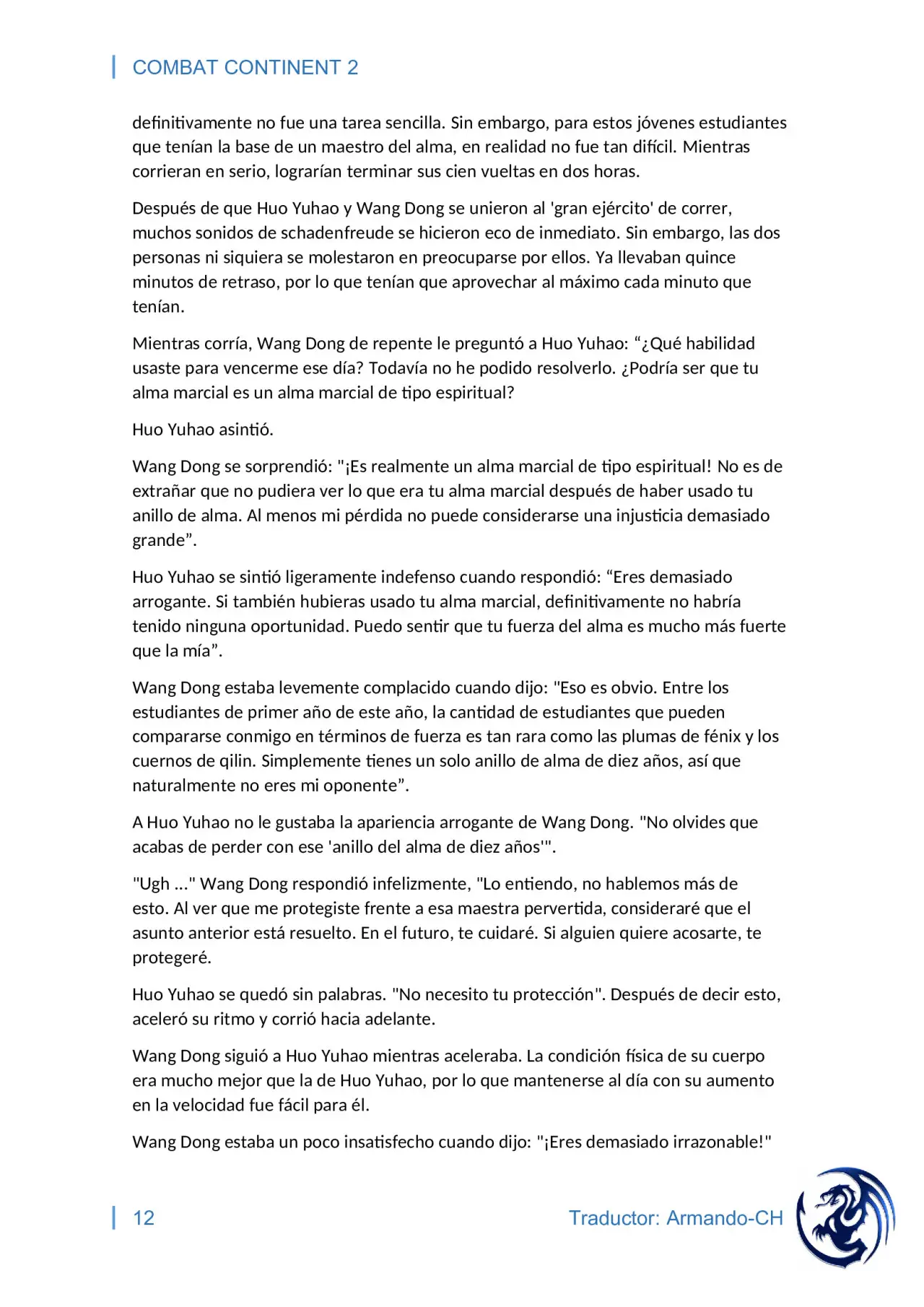 combat continent 2 (novela) - Capítulo 8 - Página 12 - LectorTMOo