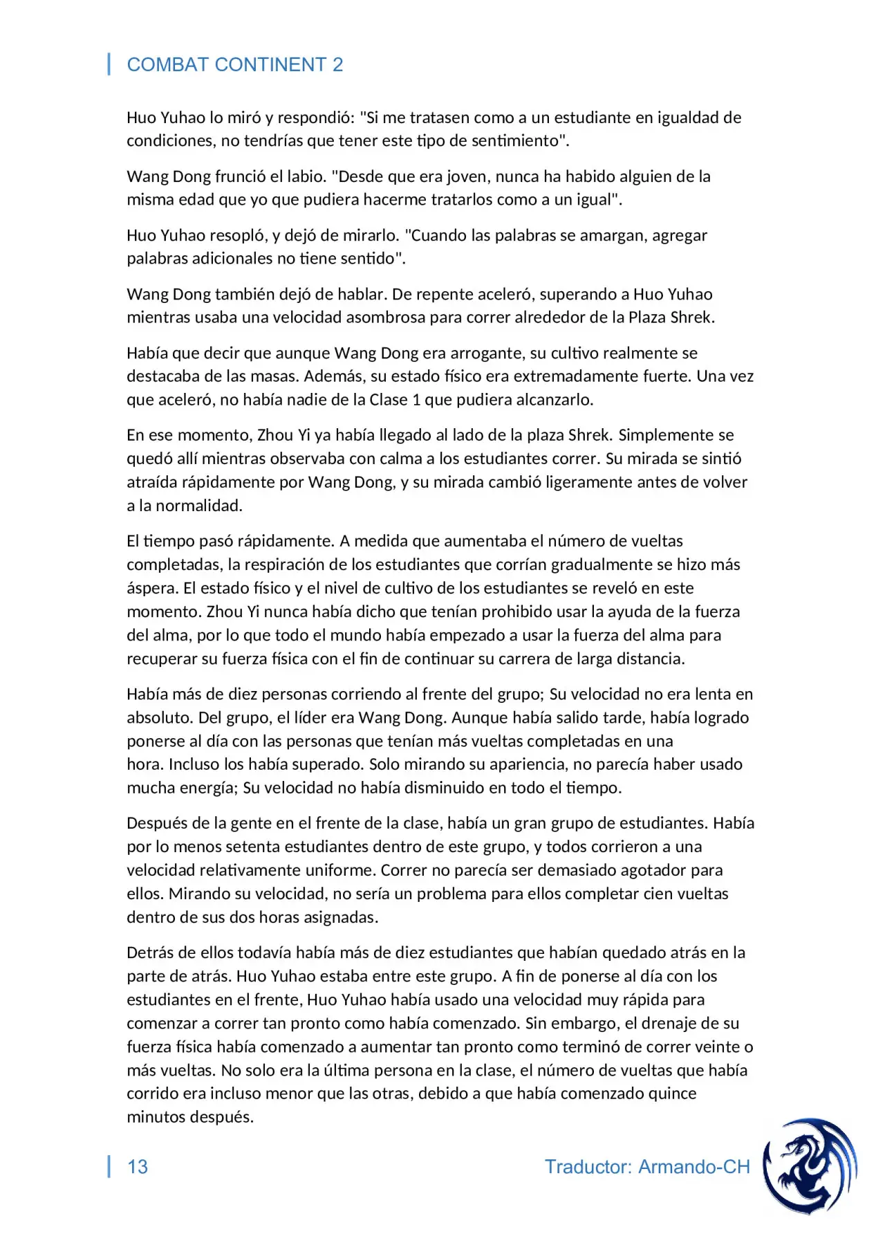 combat continent 2 (novela) - Capítulo 8 - Página 13 - LectorTMOo