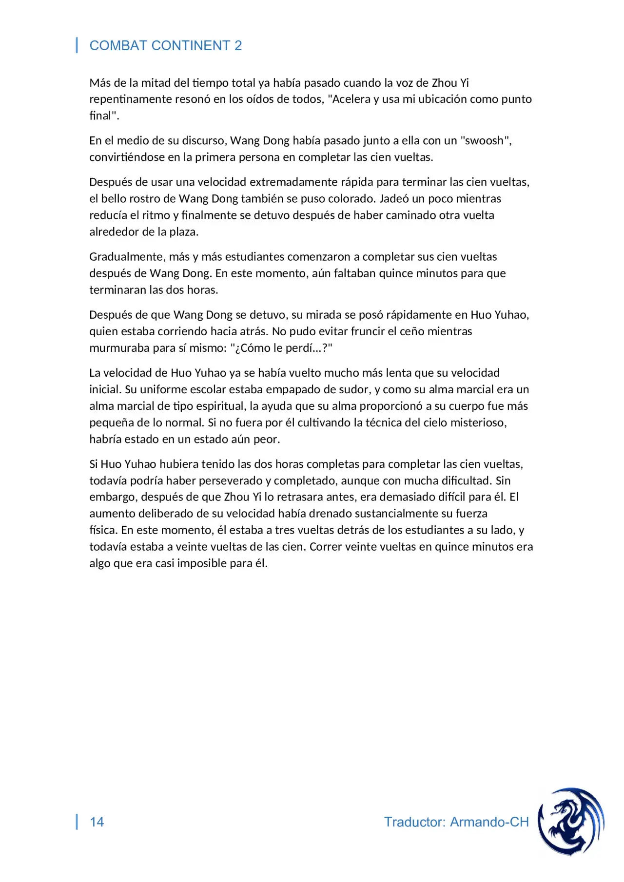 combat continent 2 (novela) - Capítulo 8 - Página 14 - LectorTMOo