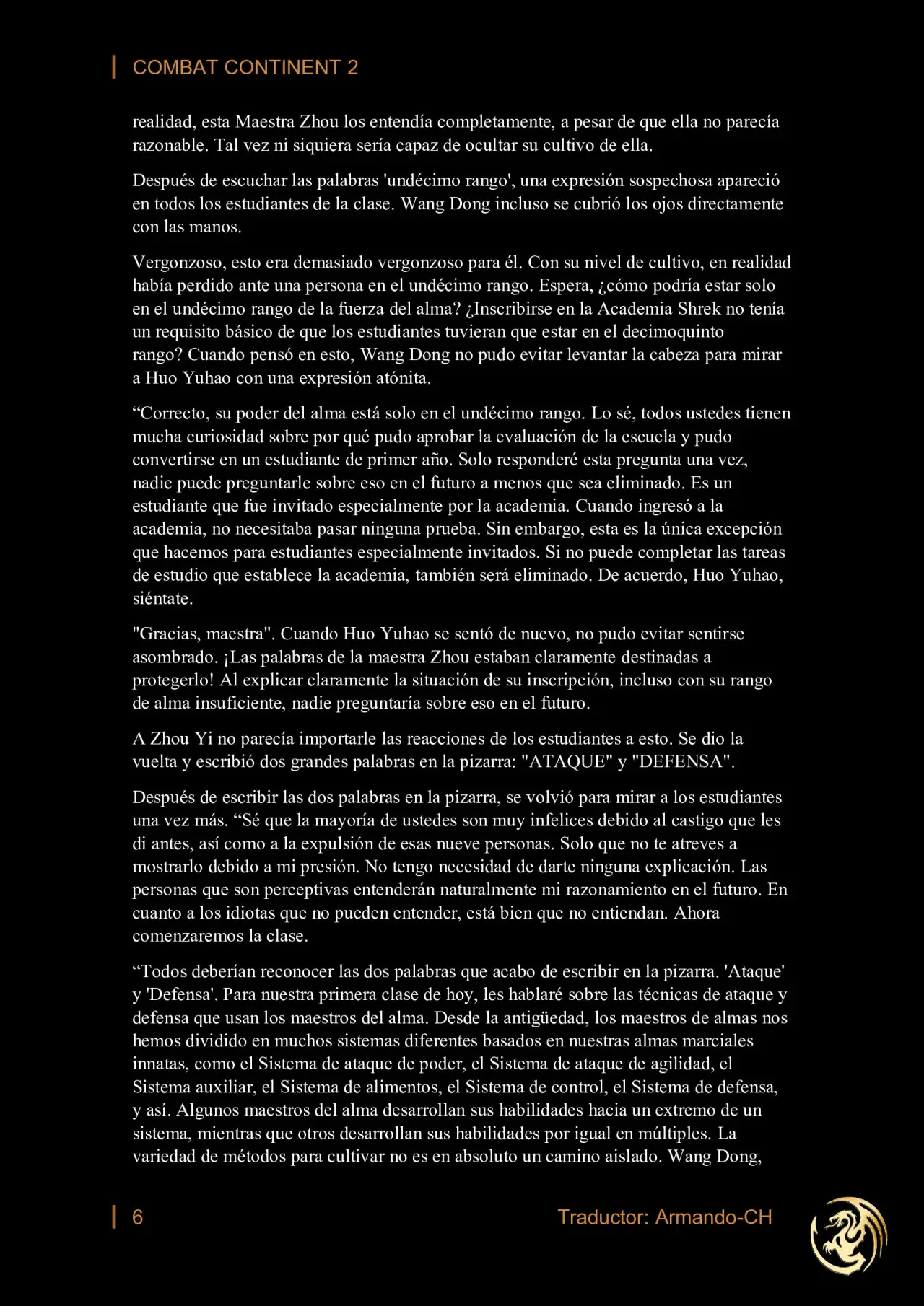 combat continent 2 (novela) - Capítulo 9 - Página 6 - LectorTMOo