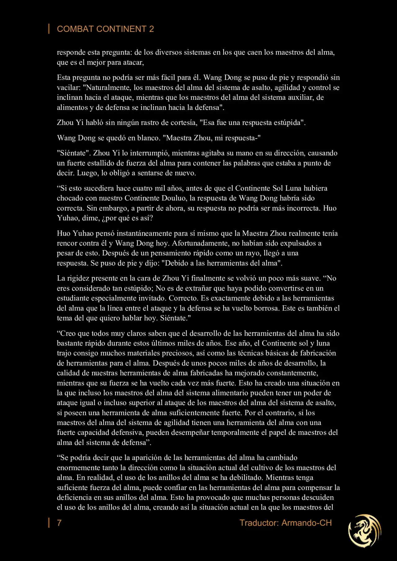 combat continent 2 (novela) - Capítulo 9 - Página 7 - LectorTMOo