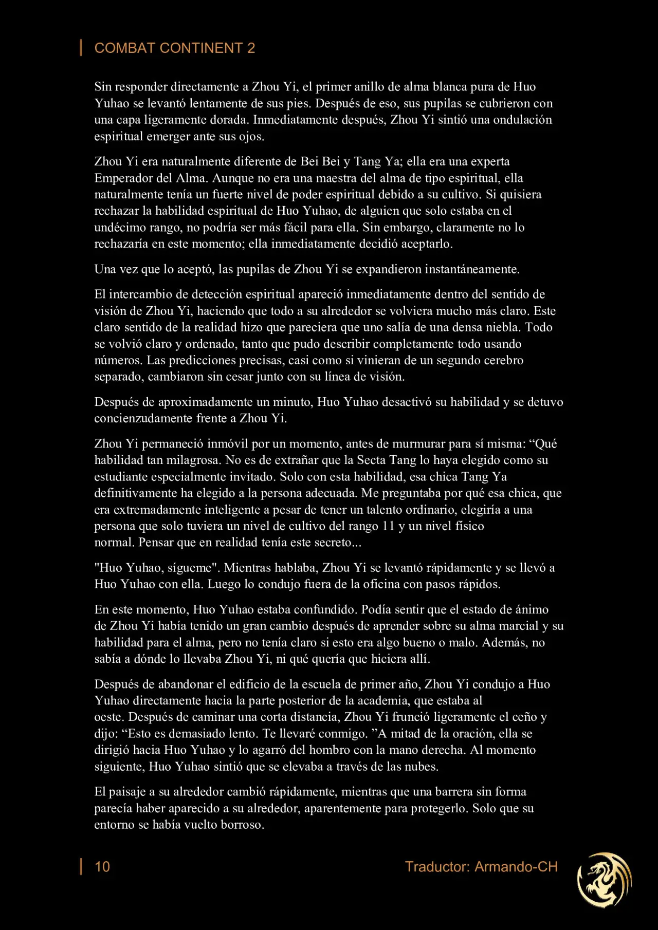 combat continent 2 (novela) - Capítulo 9 - Página 10 - LectorTMOo