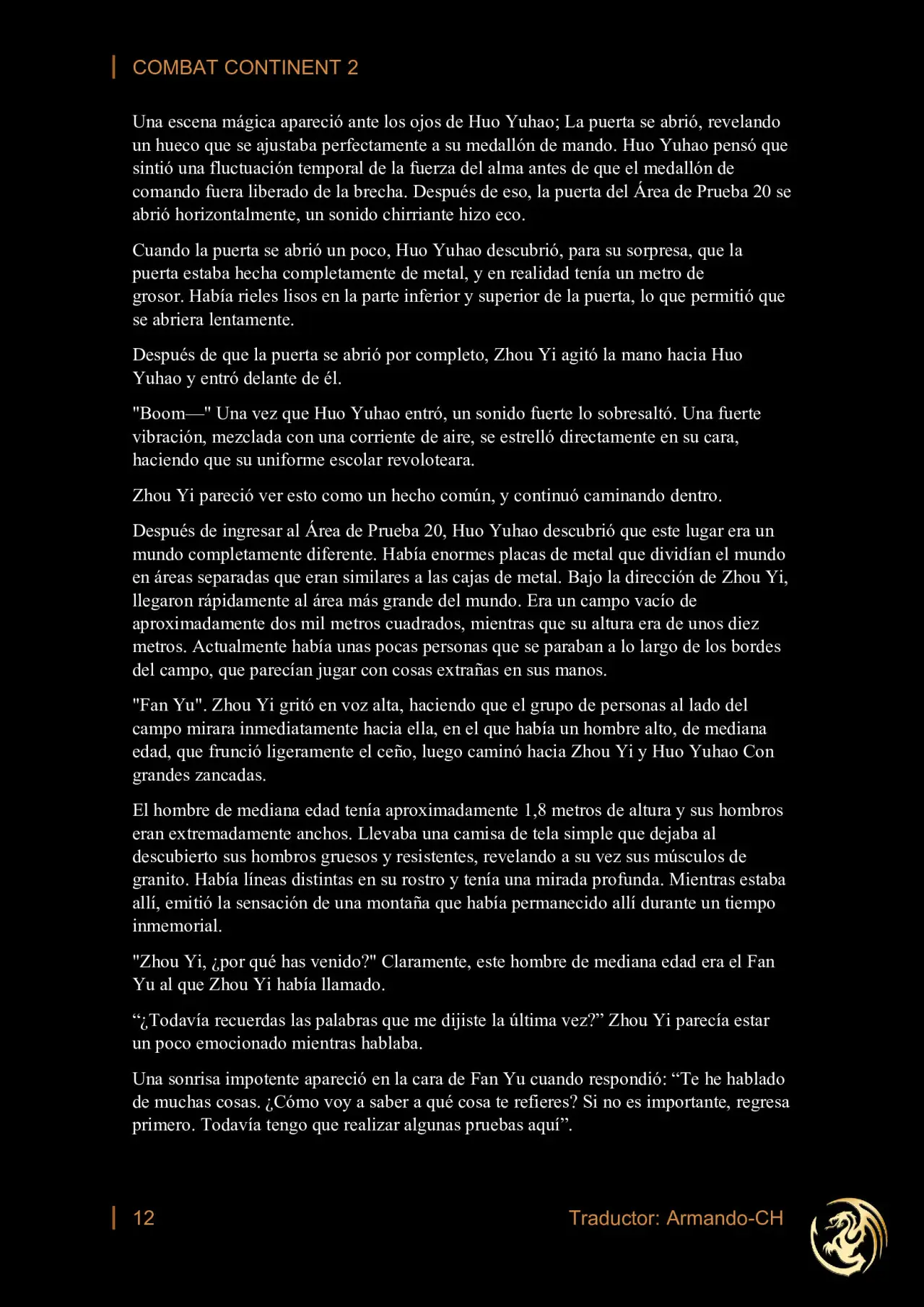 combat continent 2 (novela) - Capítulo 9 - Página 12 - LectorTMOo