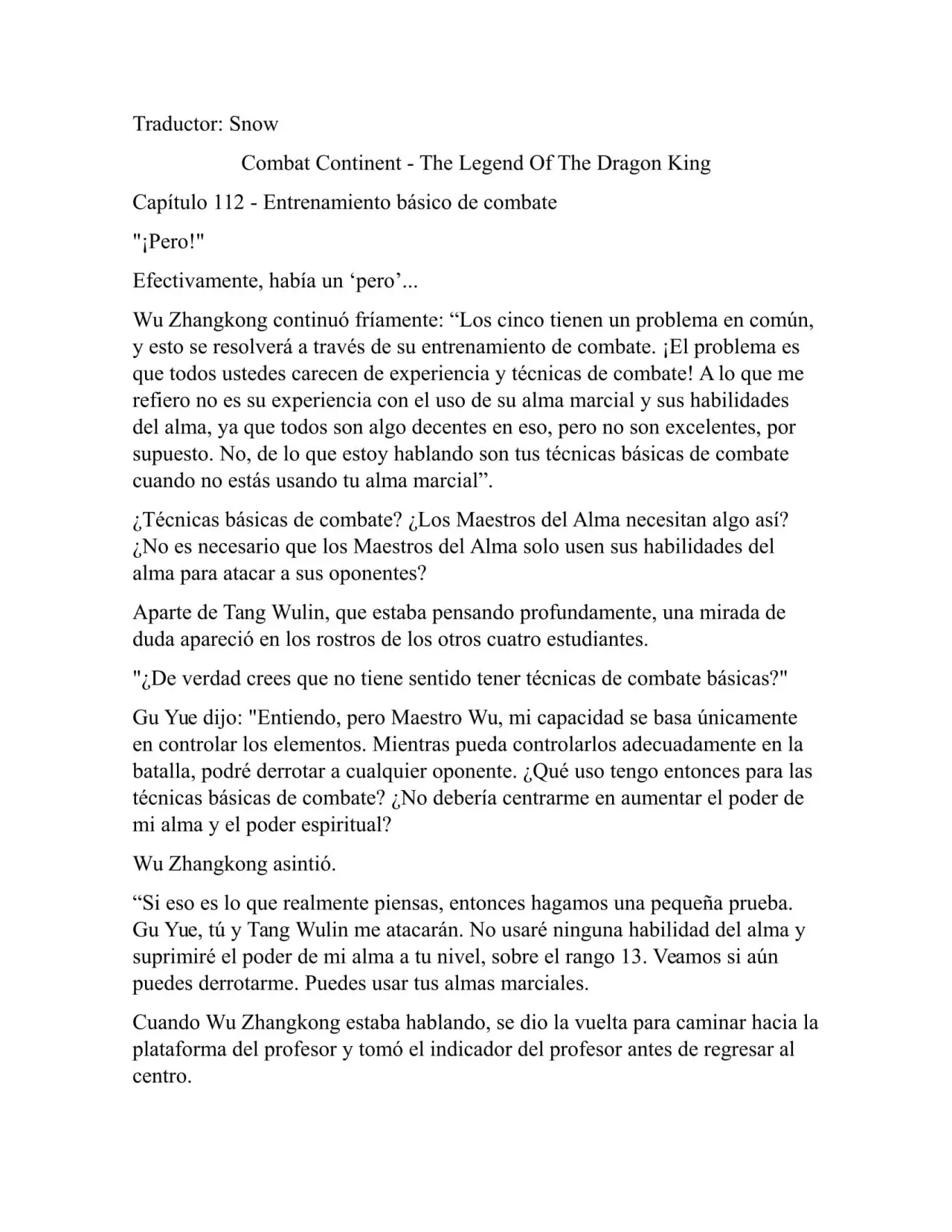 Combat Continent 3 Legend of the Dragón King (2014) - Capítulo 112 - Página 1 - LectorTMOo
