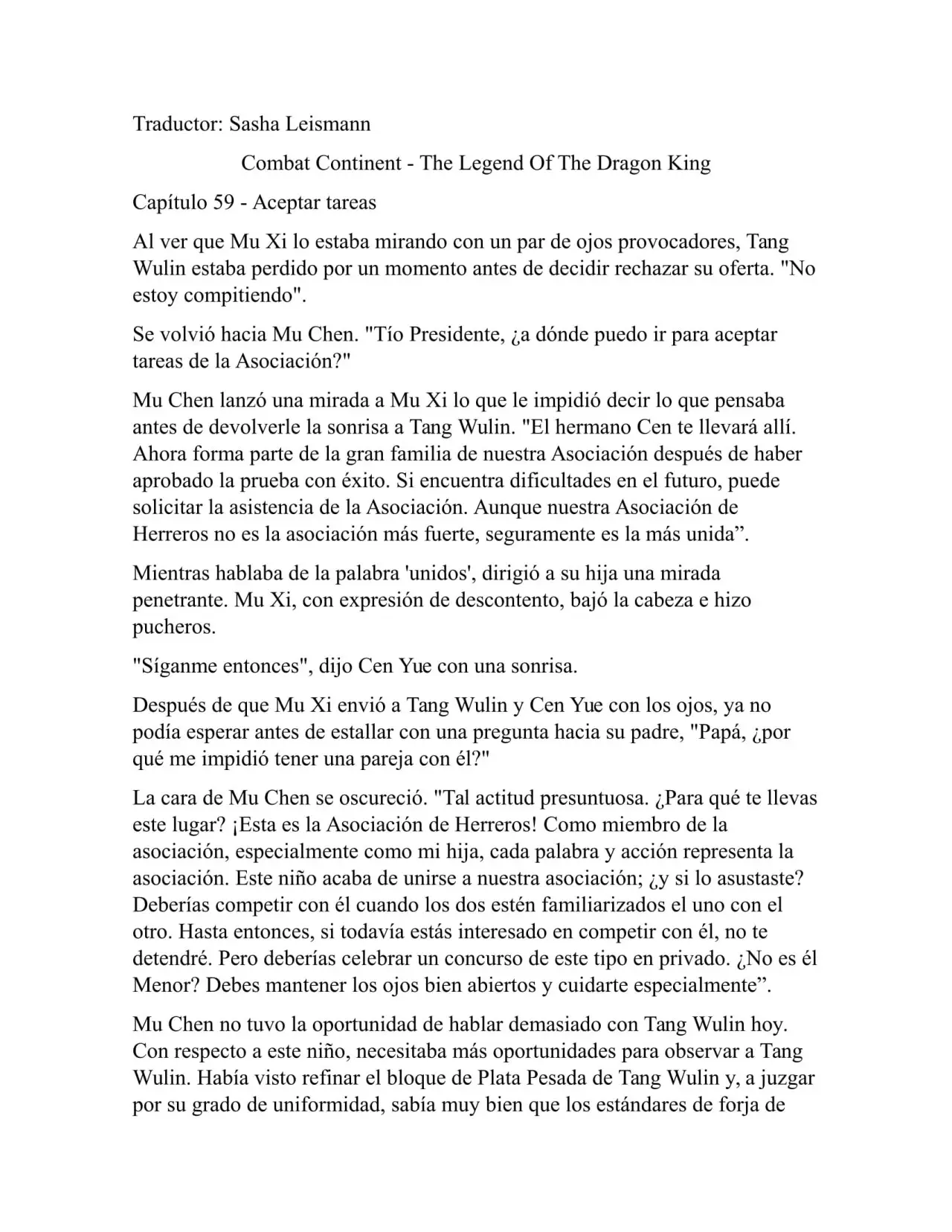 Combat Continent 3 Legend of the Dragón King (2014) - Capítulo 59 - Página 1 - LectorTMOo